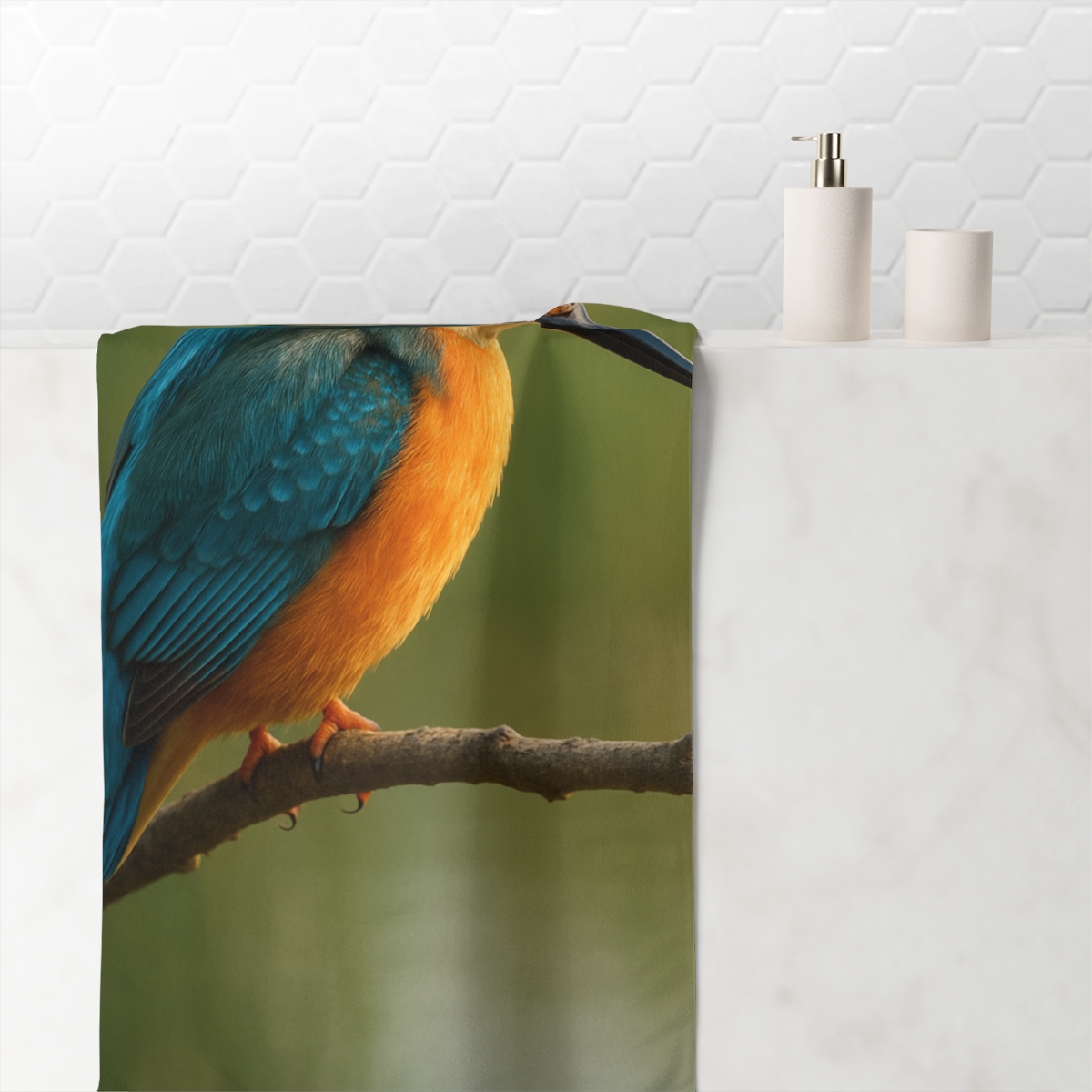 Ember Crest Kingfisher stylish beach towels