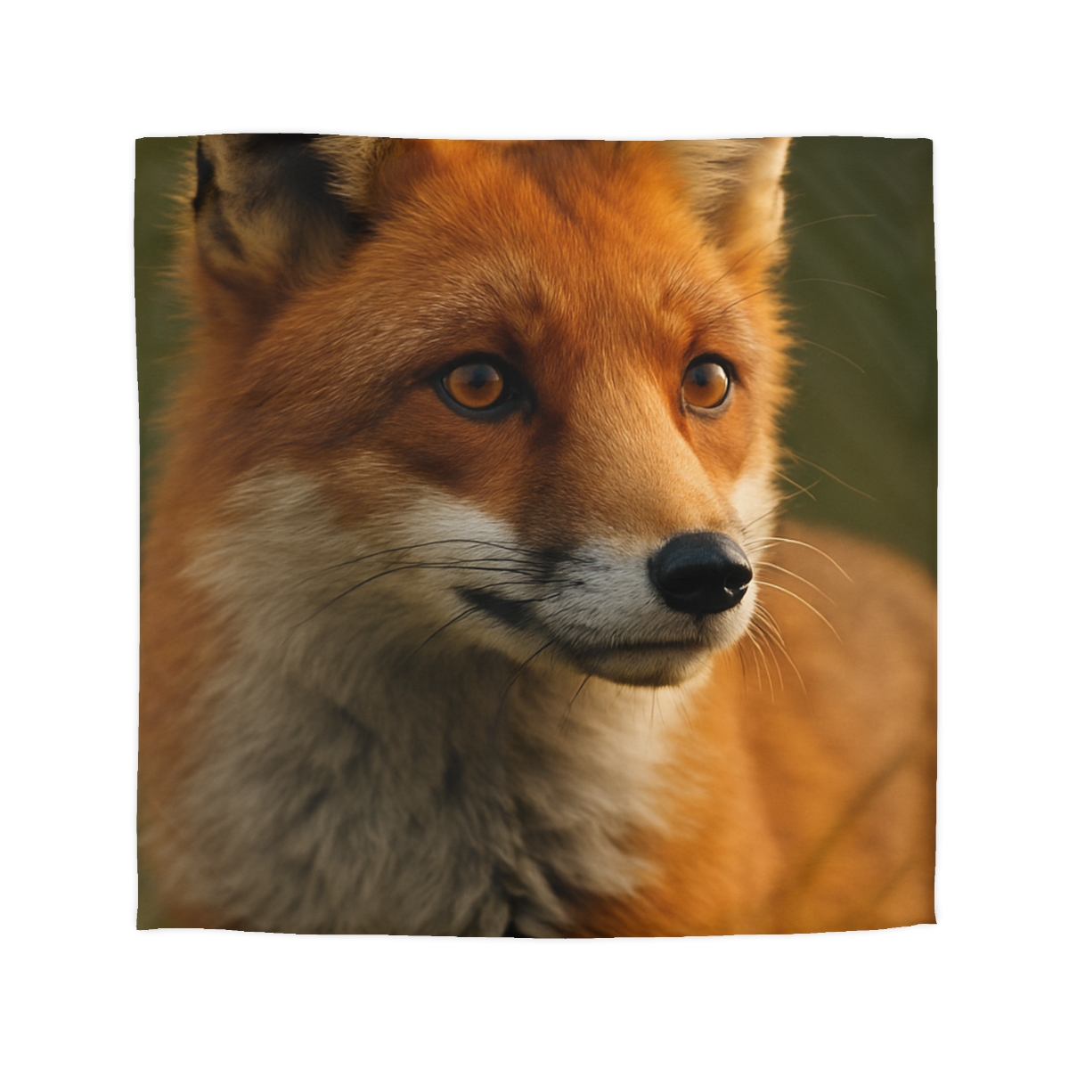 Crimson Whisper Red Fox custom duvets