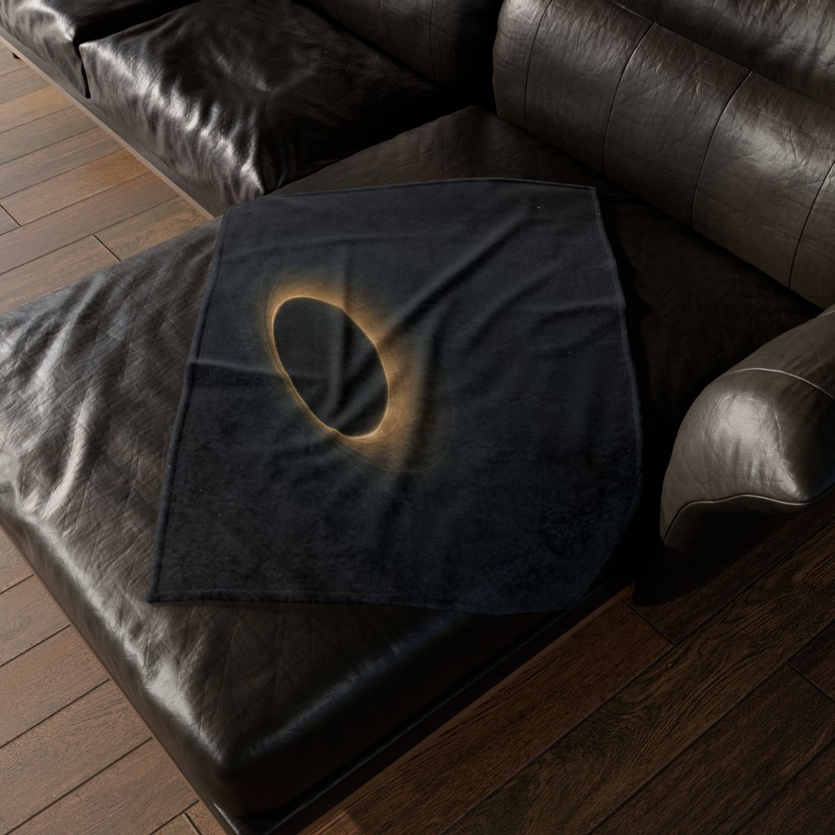 Gravity Well Vortex designer printed blankets