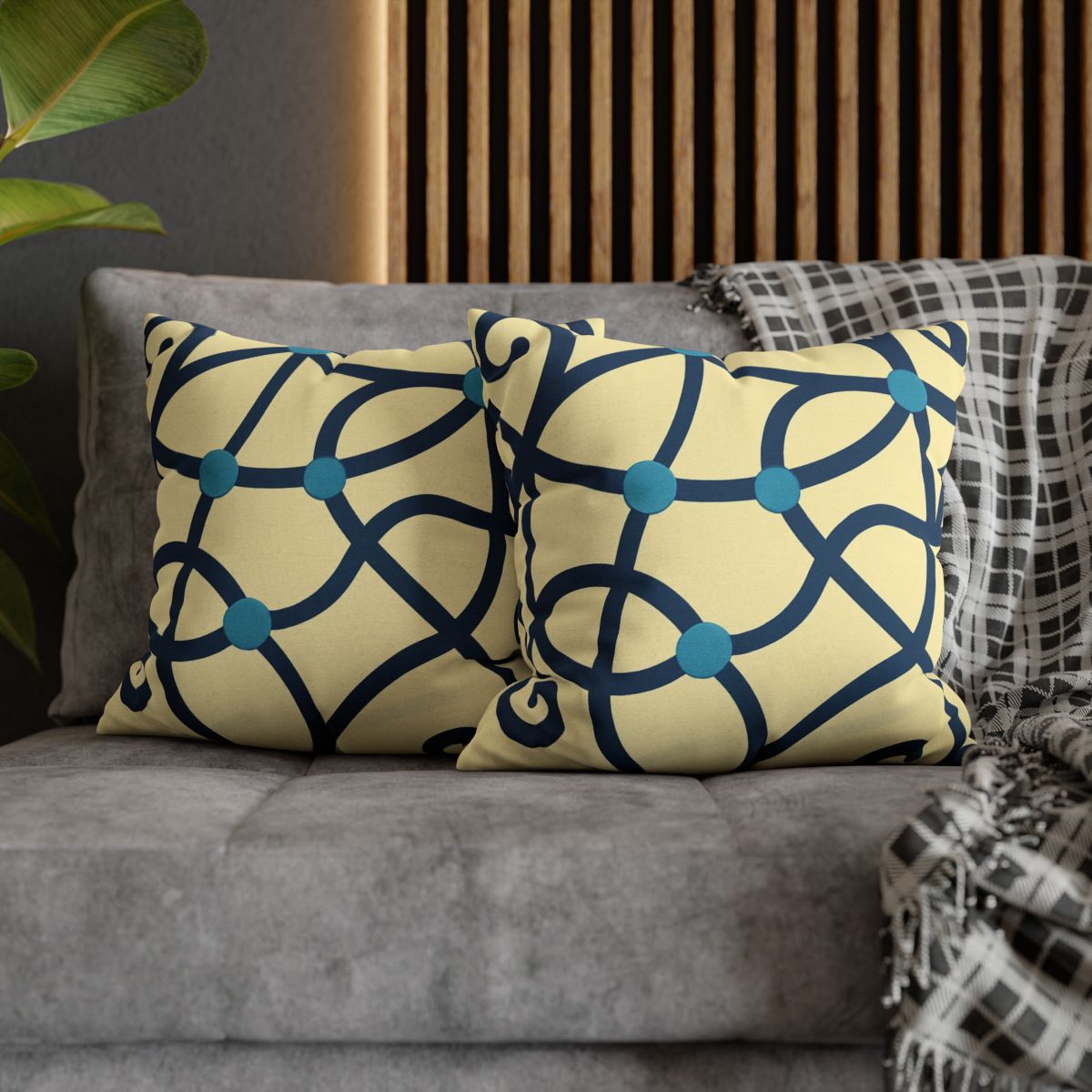 Tendril Ribbon Network trendy patterned pillow cases