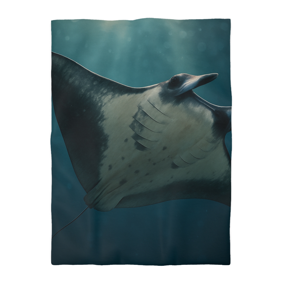 Blue Halo Giant Manta Ray trendy bedroom duvets
