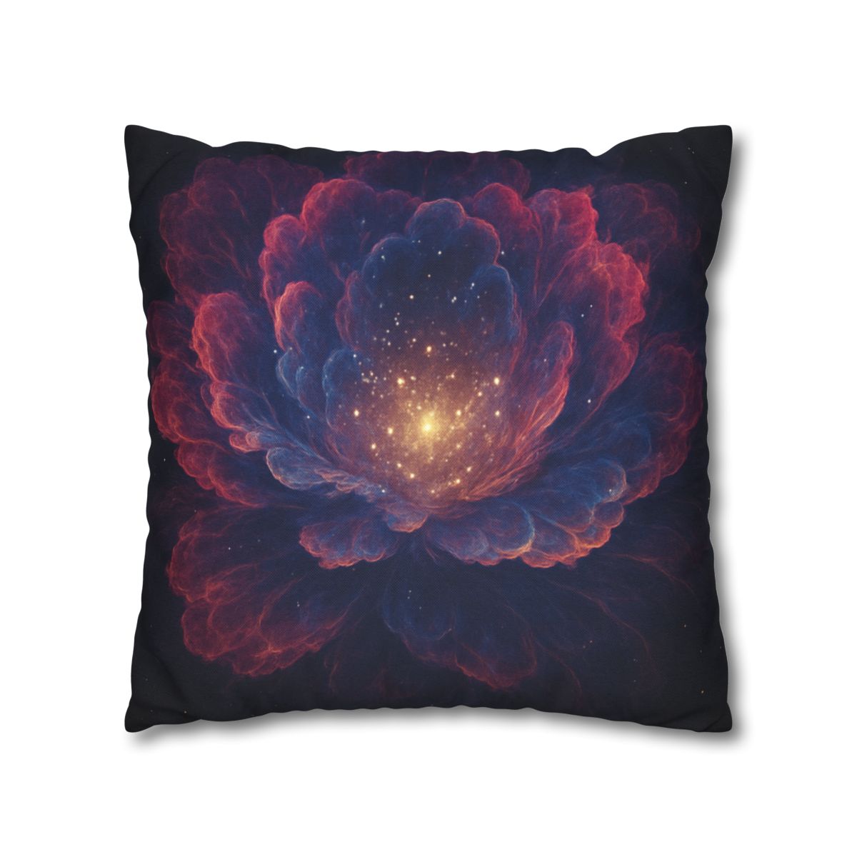 Fractal Nebula Bloom custom pillow cases