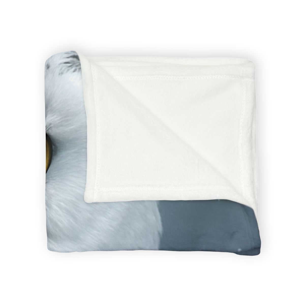 Midnight Watch Snowy Owl personalized cozy blankets