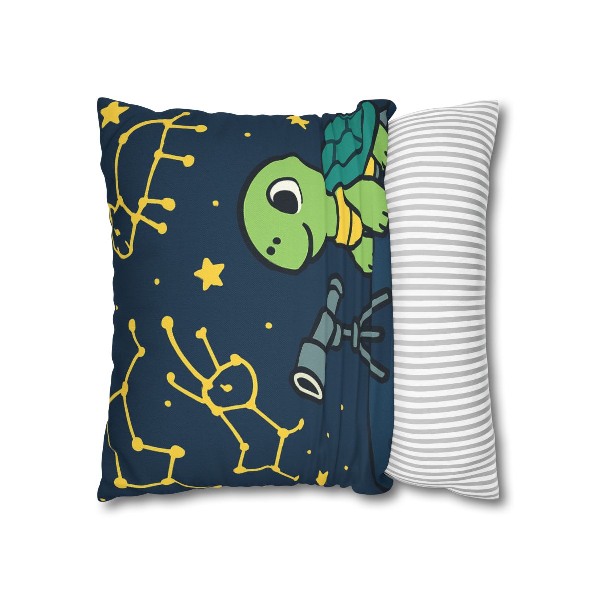 Stargazing Space Turtle trendy patterned pillow cases