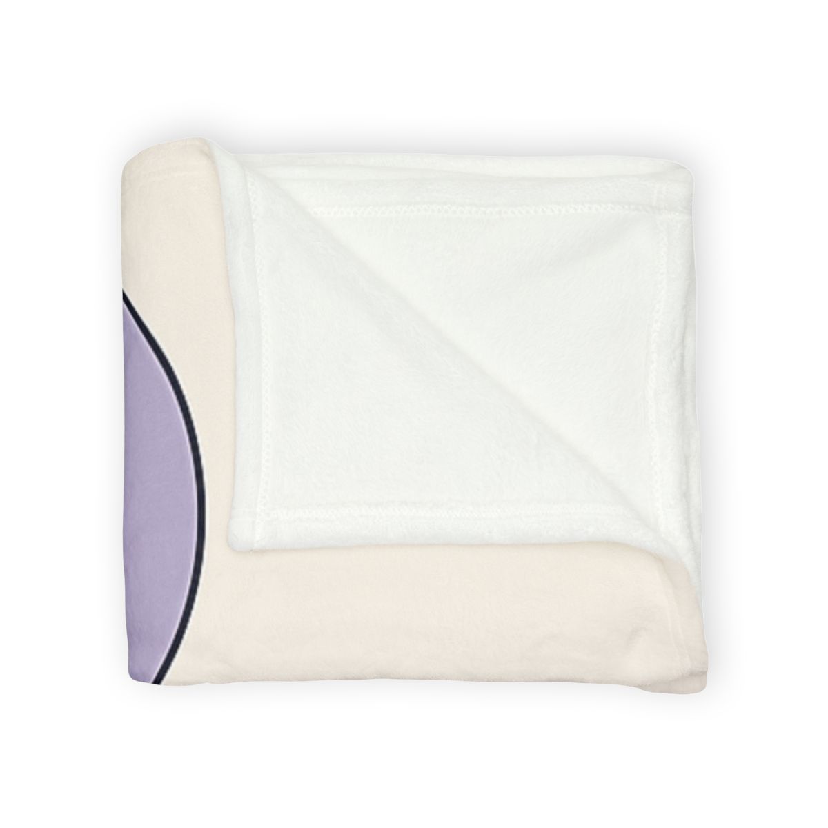 Arc Corner With Paired Rings personalized cozy blankets