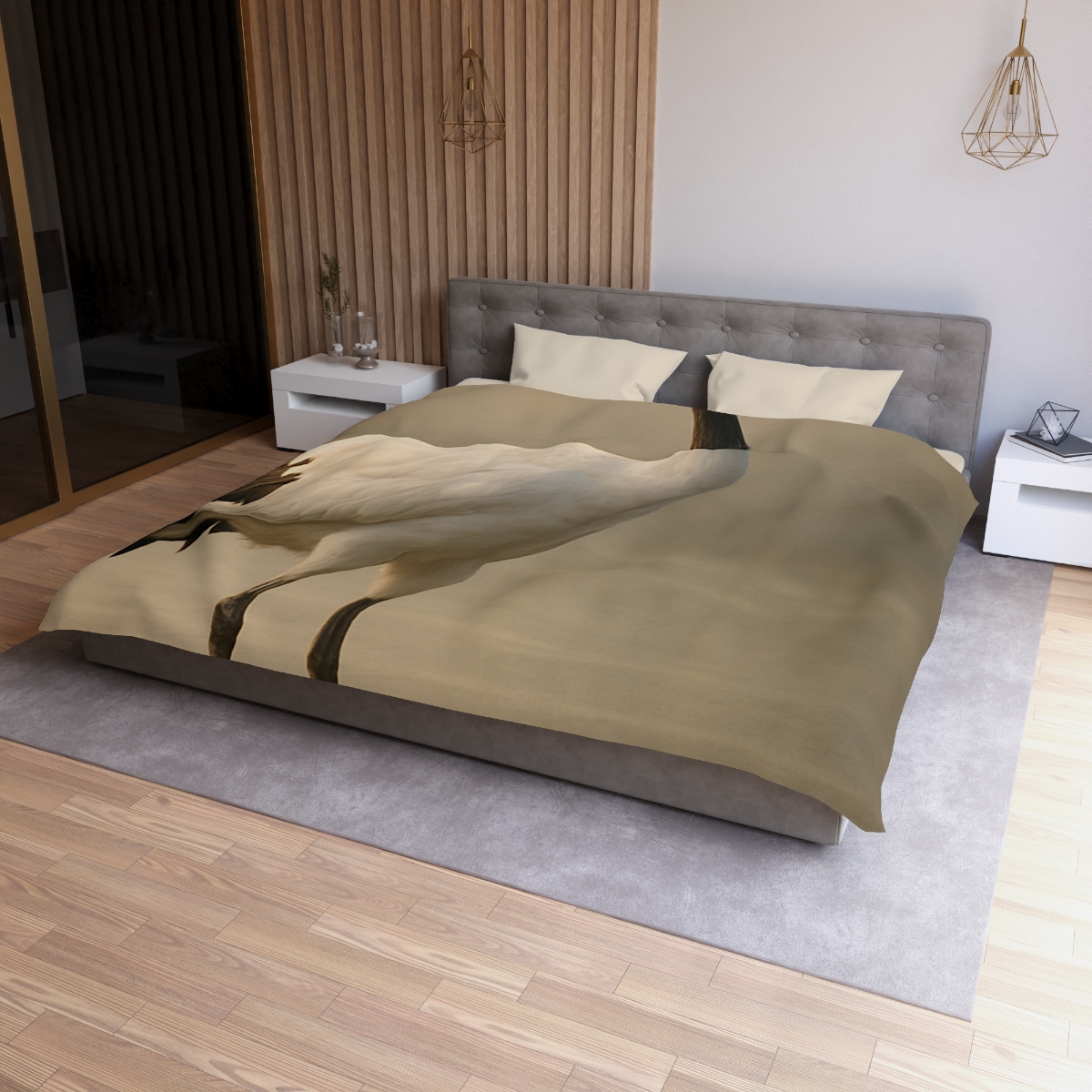 Dawn Balance Red Crowned Crane duvets for gifts