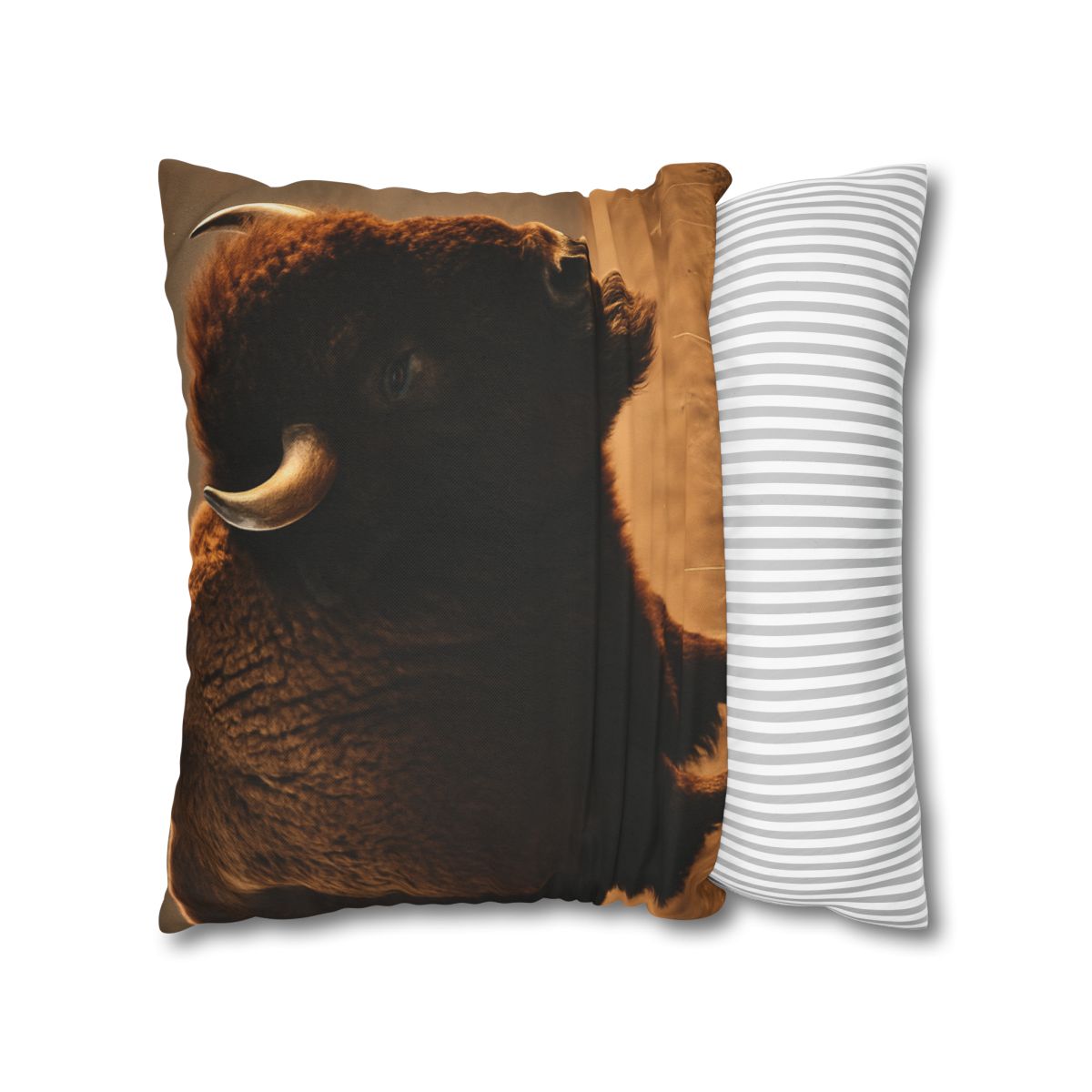 Prairie Thunder Bison soft cotton pillow cases
