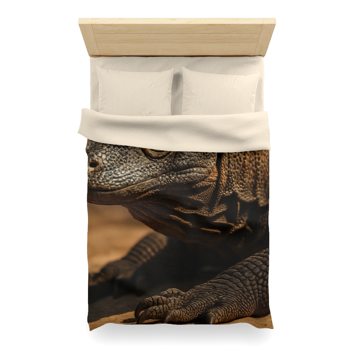 Ancient Scale Komodo Dragon stylish duvet covers
