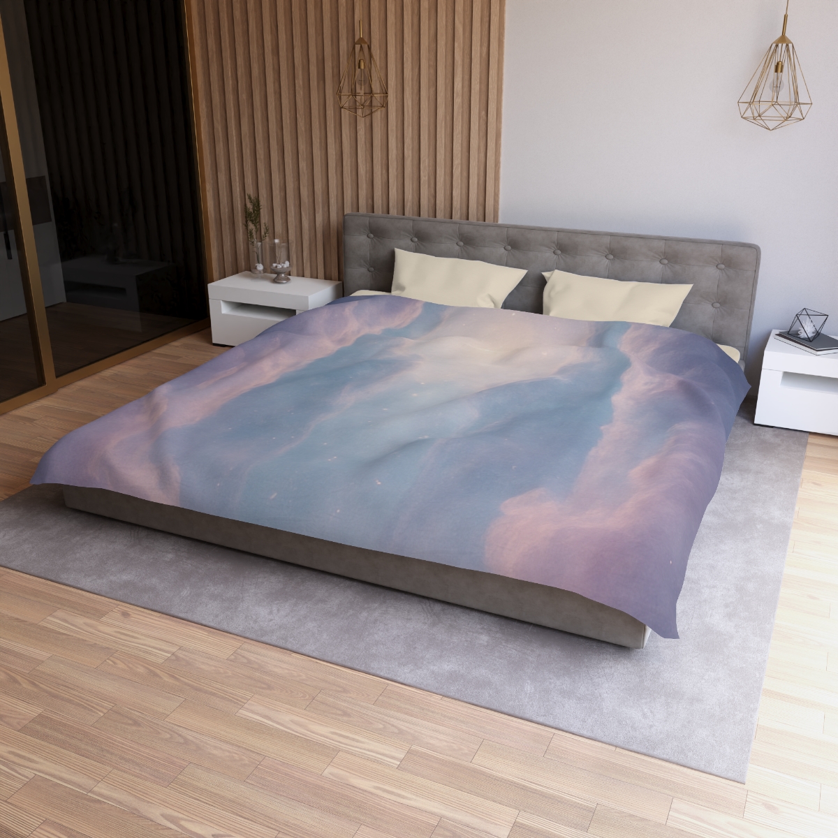 Prismatic Dust Bloom Cathedral duvets for gifts