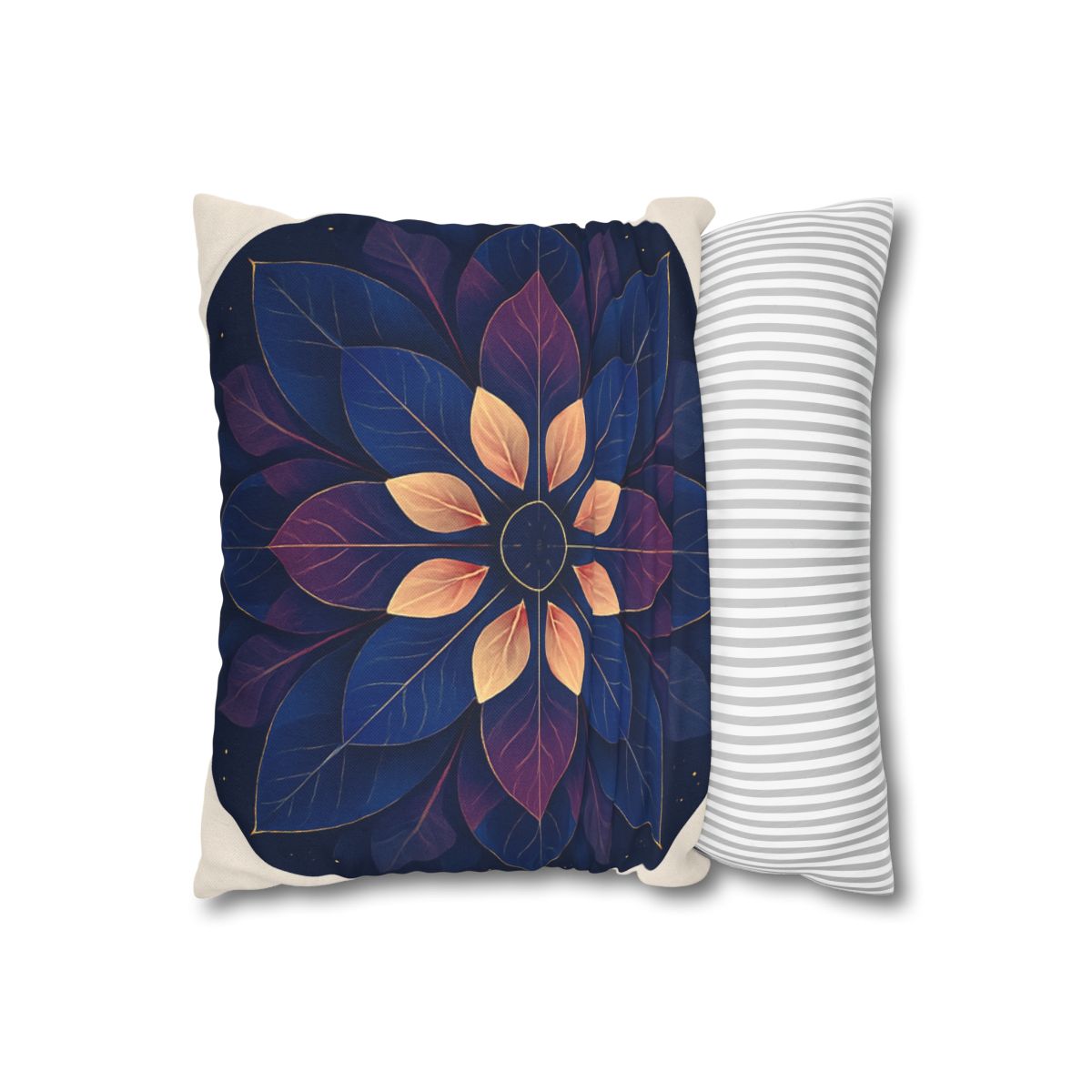 Petal Prism Mandala custom pillow cases