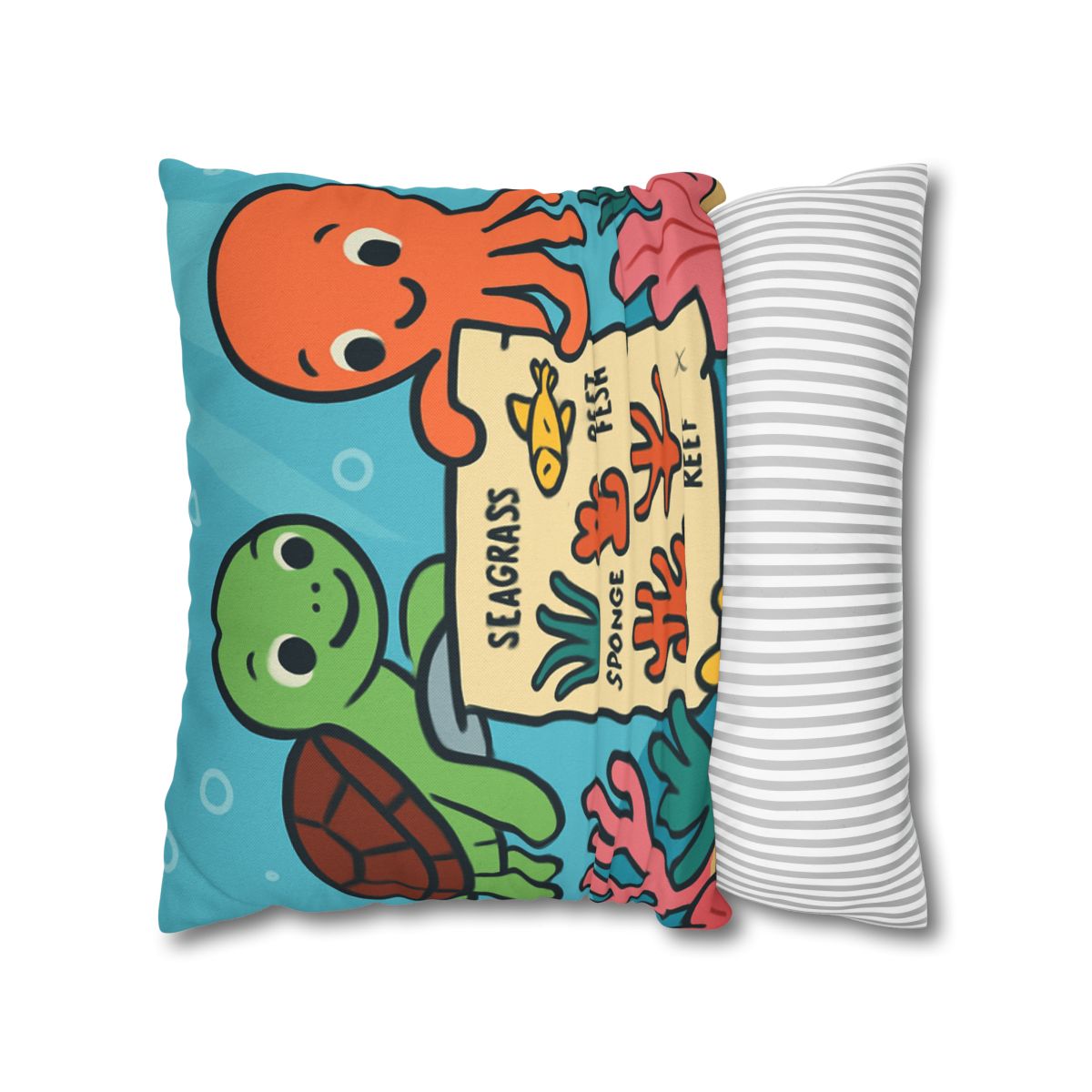 Coral Reef Map Makers comfortable bedding pillow covers