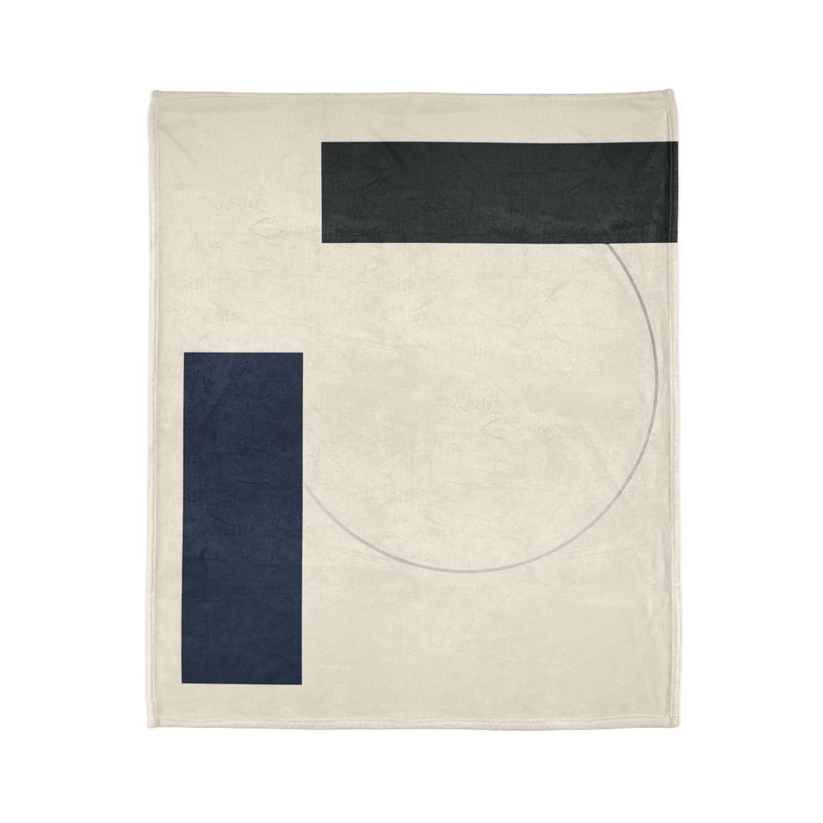 Offset Rectangle Orbit personalized cozy blankets