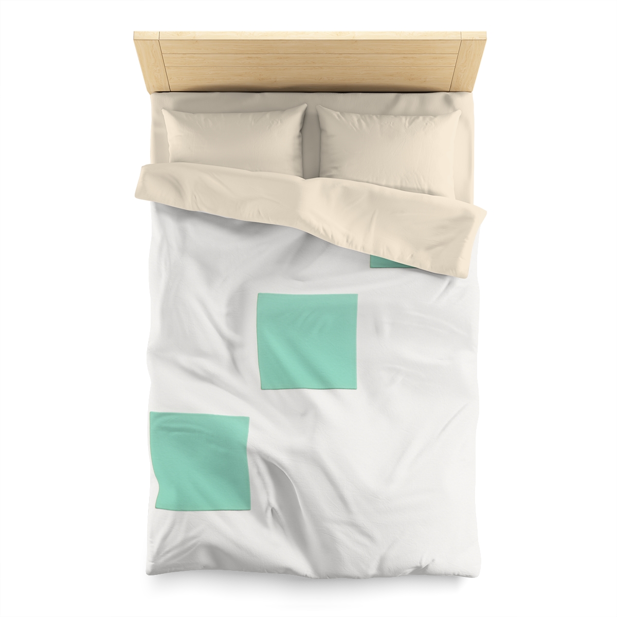 Offset Square Ladder Motif warm winter duvets