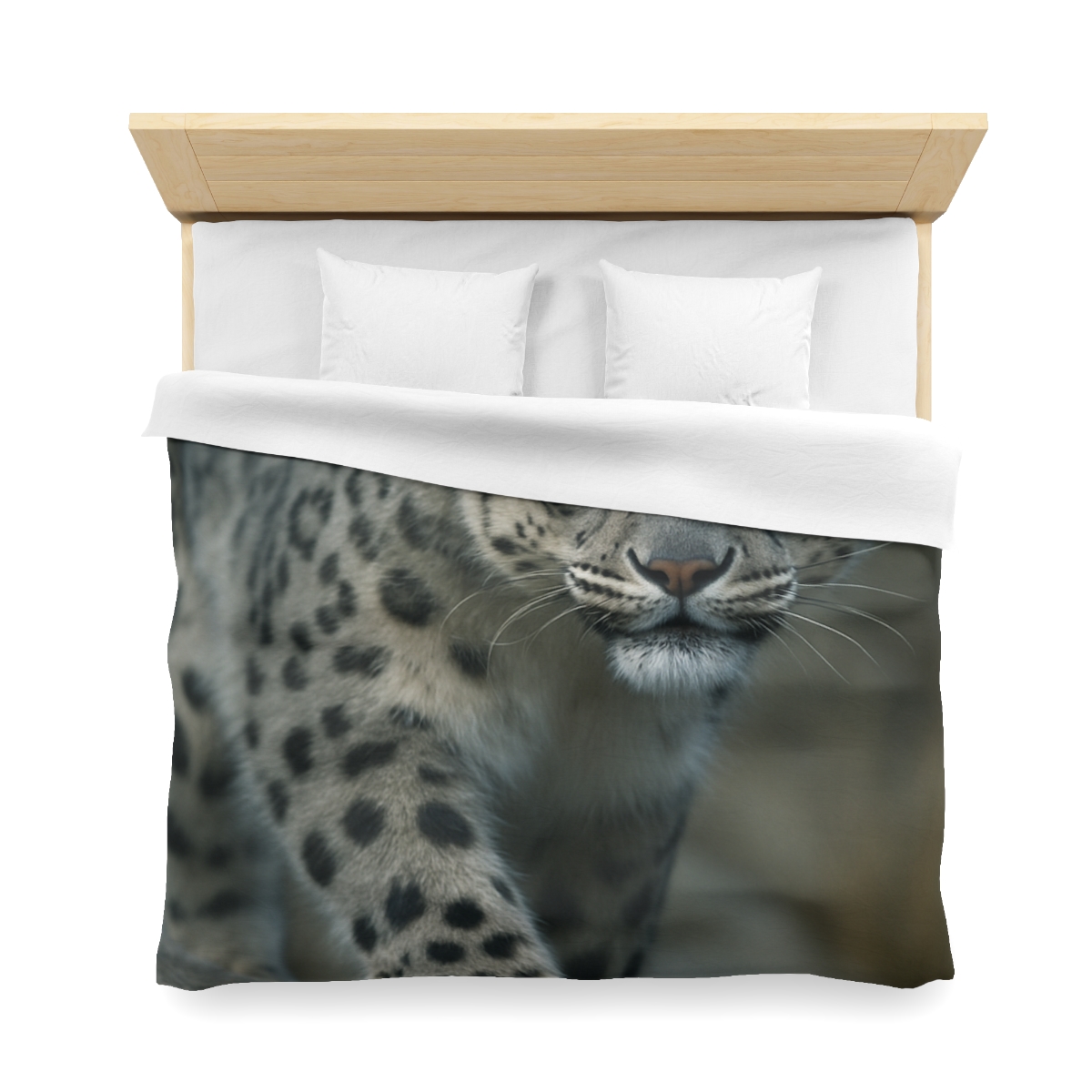 Starlit Sprint Snow Leopard soft comforter duvets