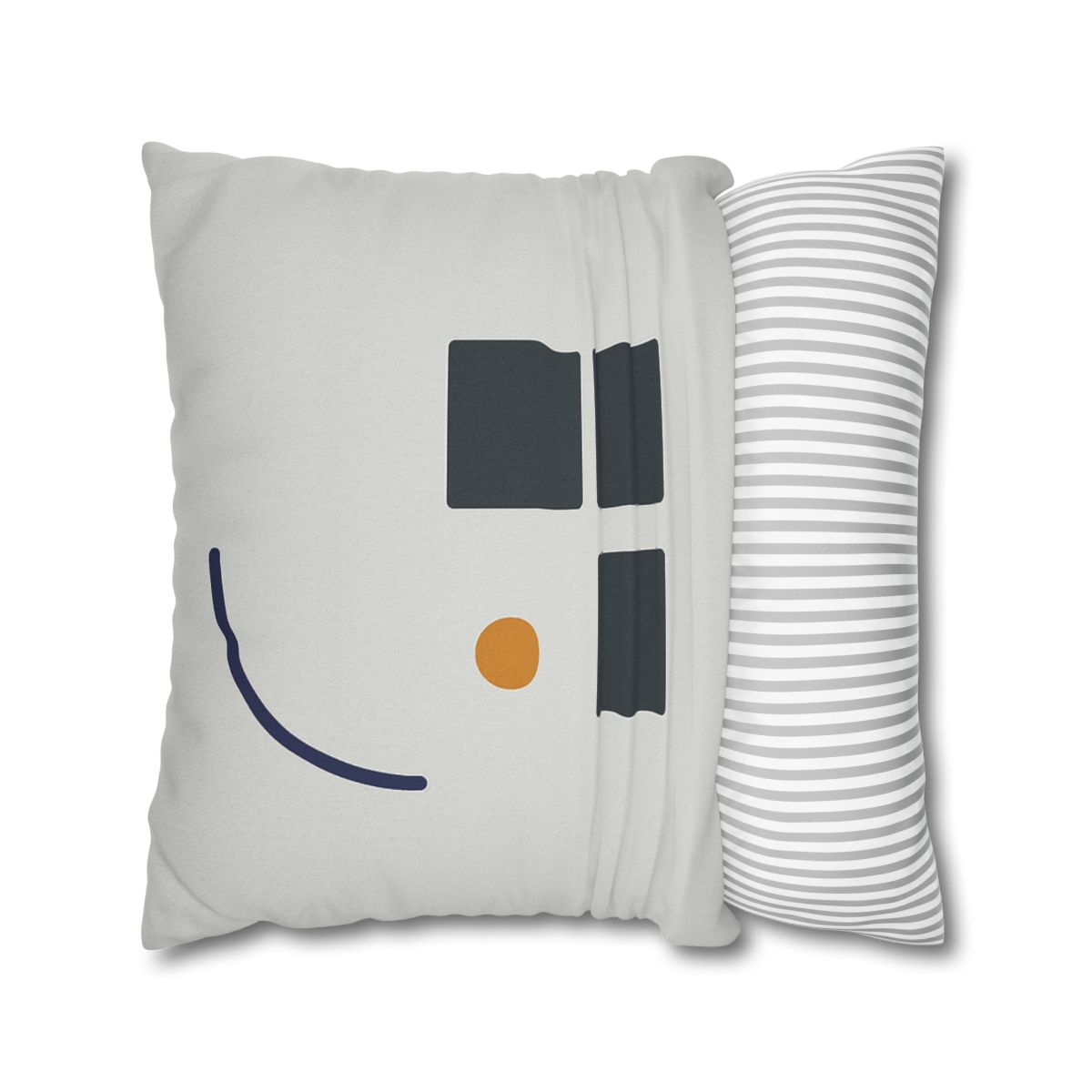 Missing Cell Grid With Offset Arc soft cotton pillow cases