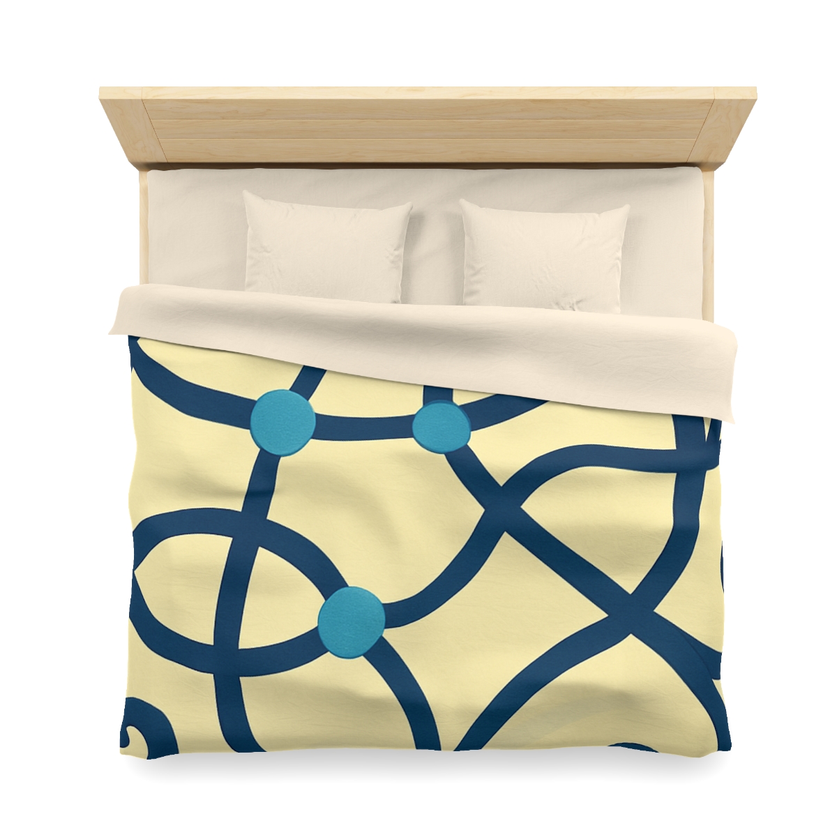 Tendril Ribbon Network unique patterned duvets