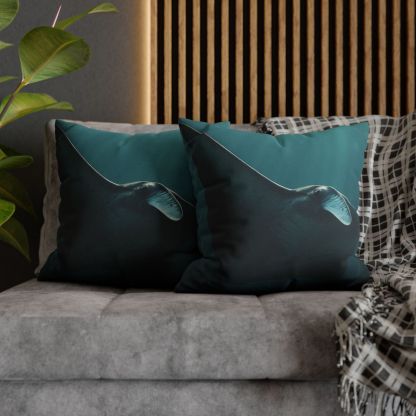 Glasswing Glide Manta Ray designer print pillow cases