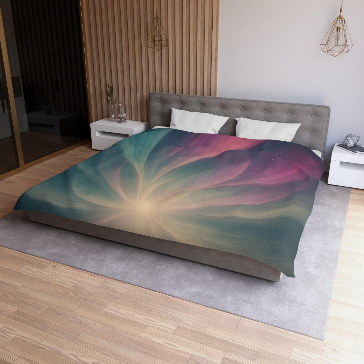 Aurora Nexus Bloom custom duvets