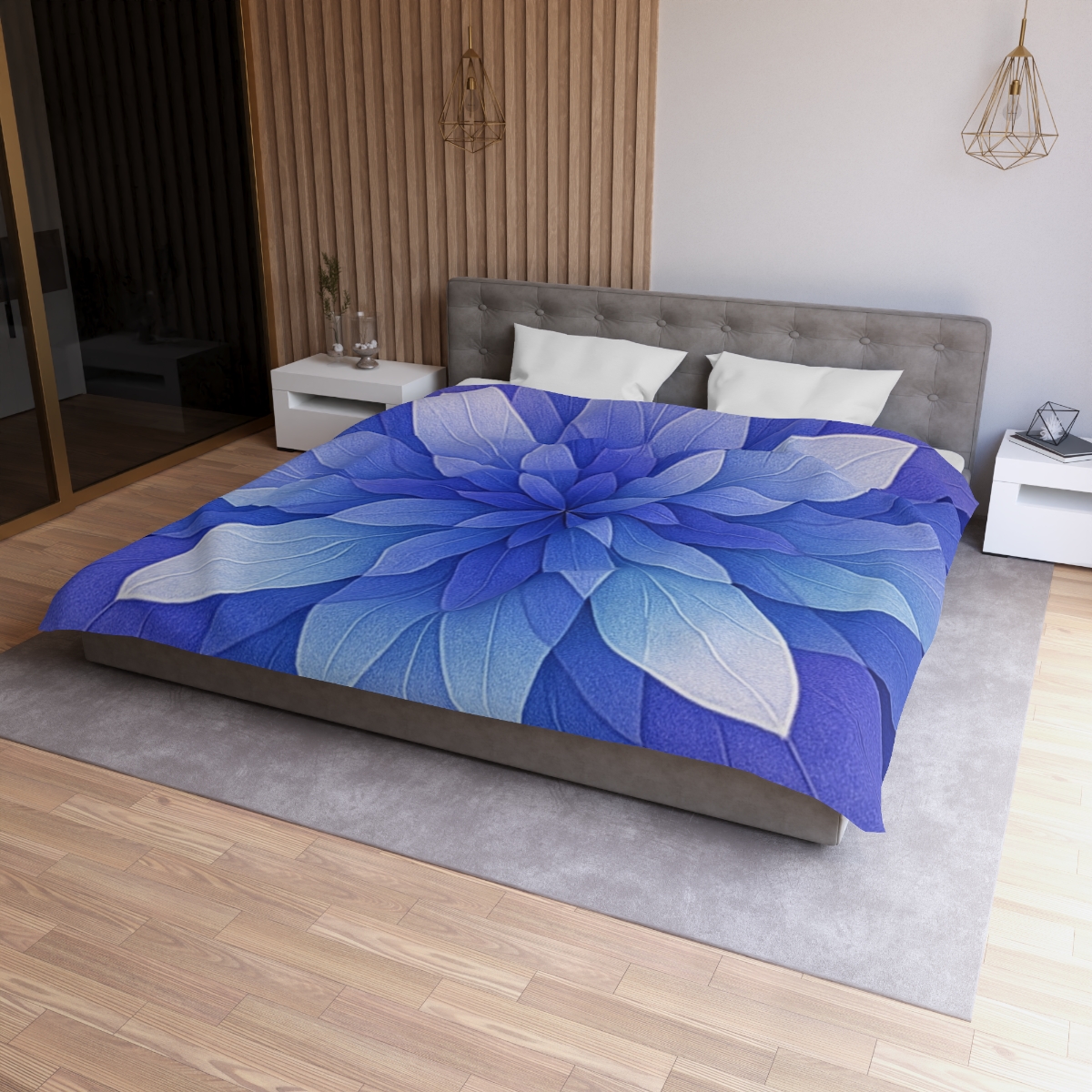 Petal Prism Overlap designer printed duvets