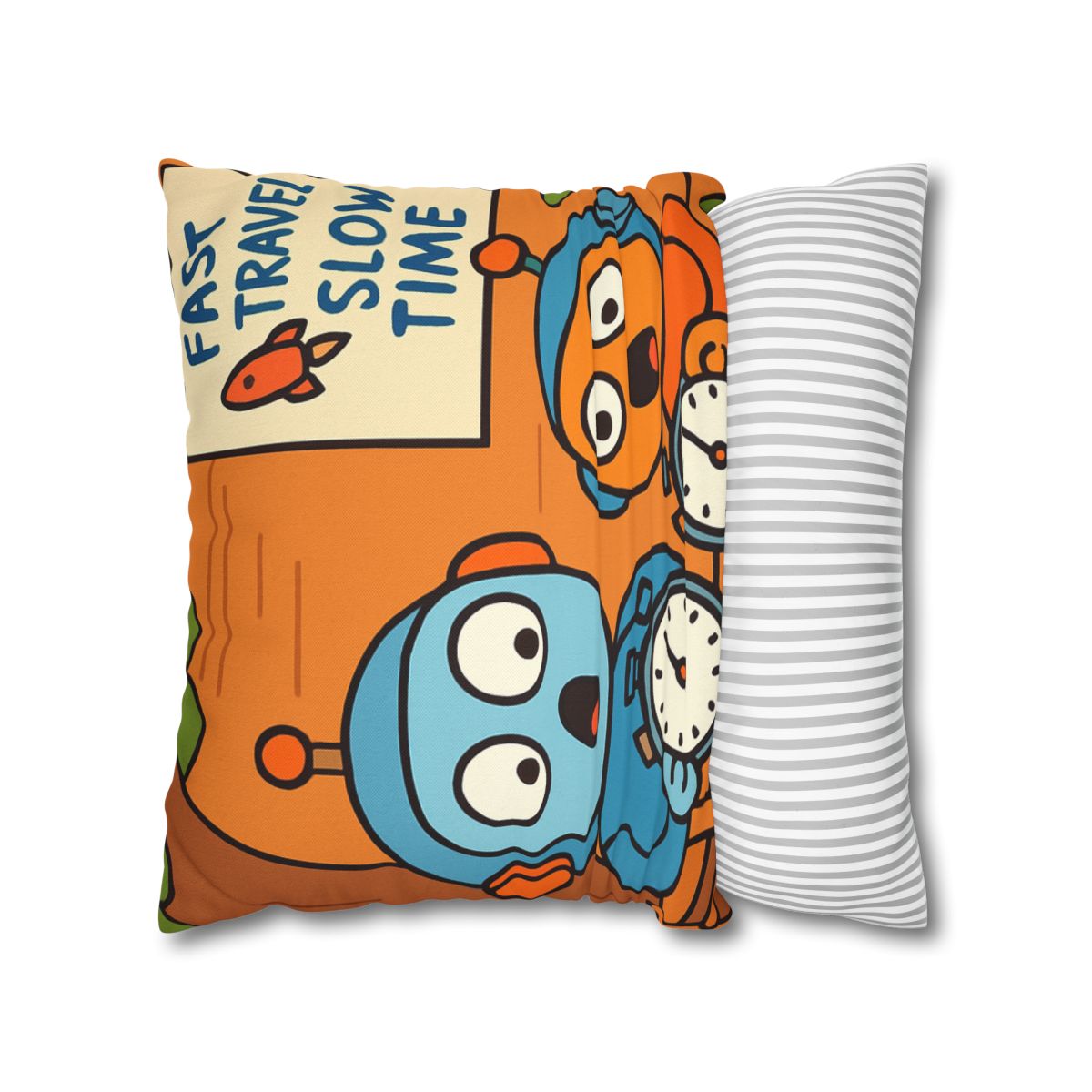 Time Dilation Treehouse Twins soft cotton pillow cases
