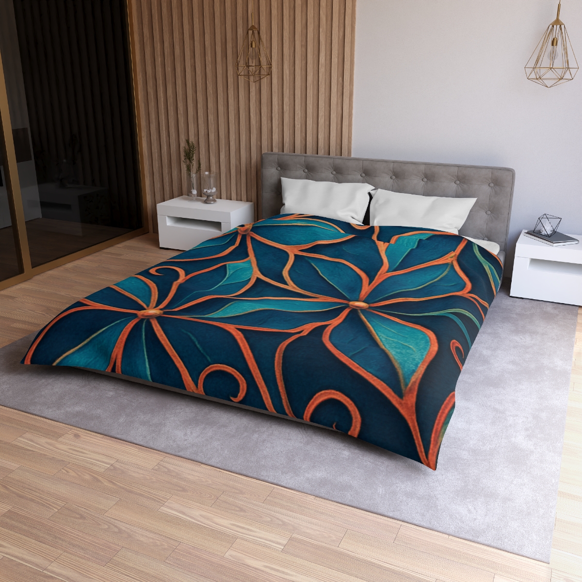 Petal Prism Lattice stylish duvet covers