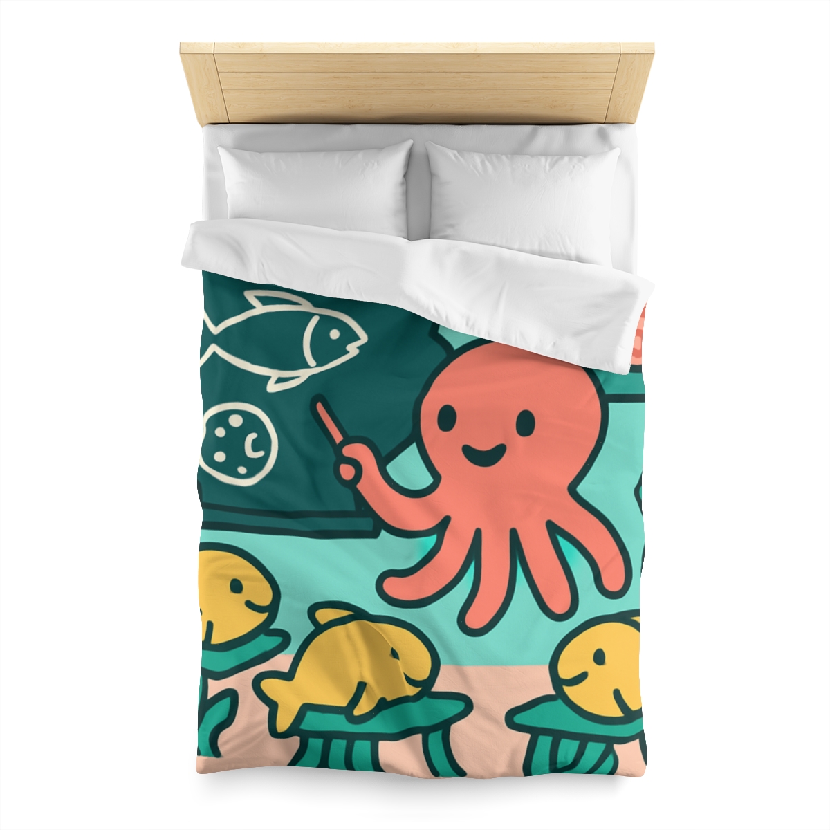Cosmic Coral Classroom custom duvets
