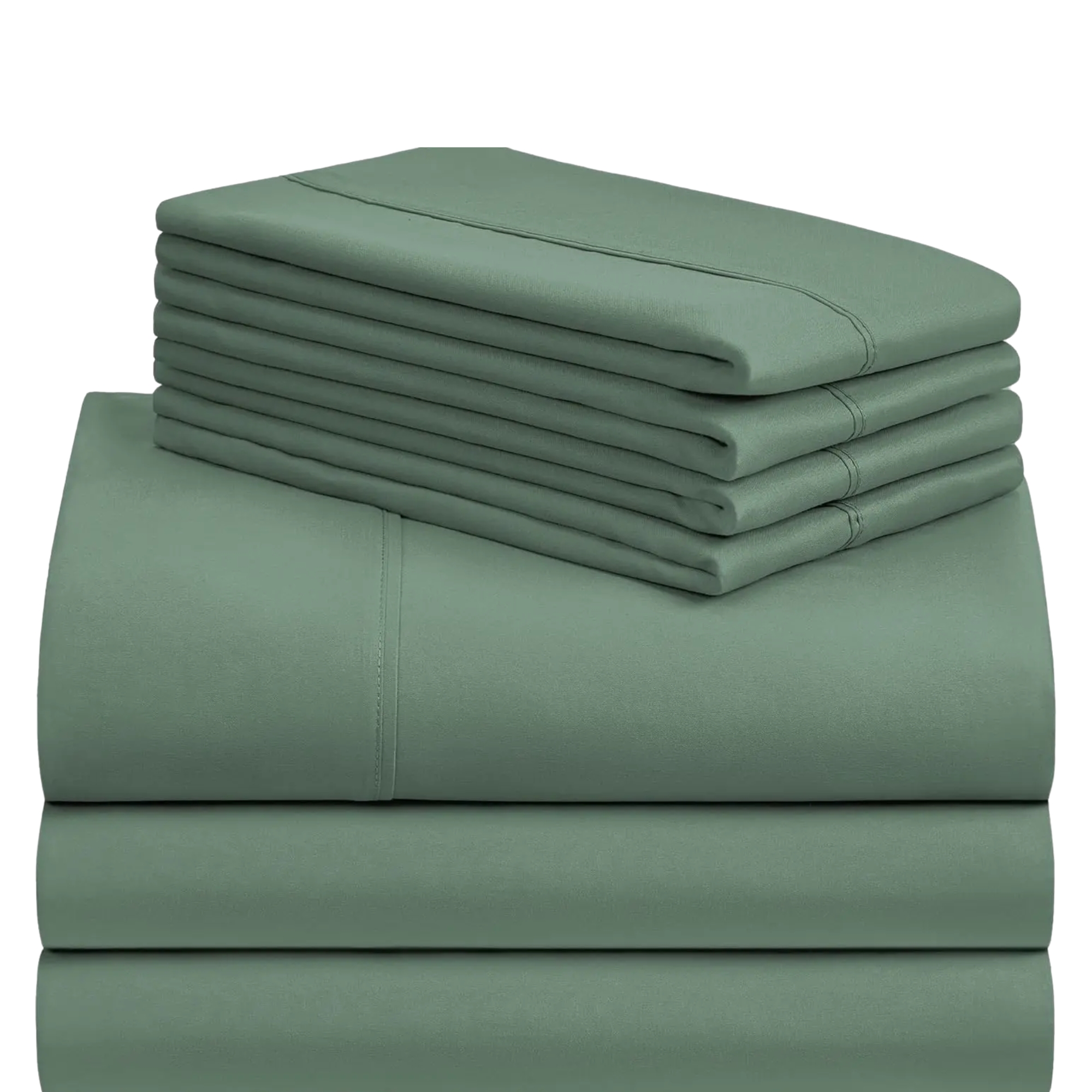 4PC Cooling Microfiber Bed Sheets Set - 18" Deep Pocket, Wrinkle Free, Moisture Wicking