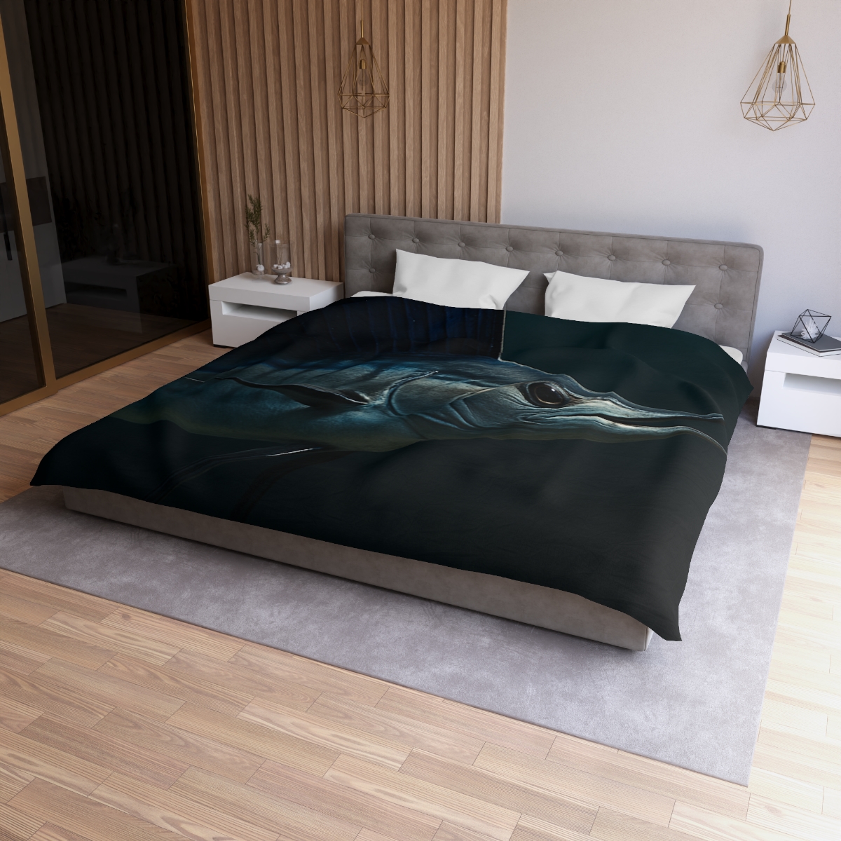Silver Wake Sailfish unique patterned duvets