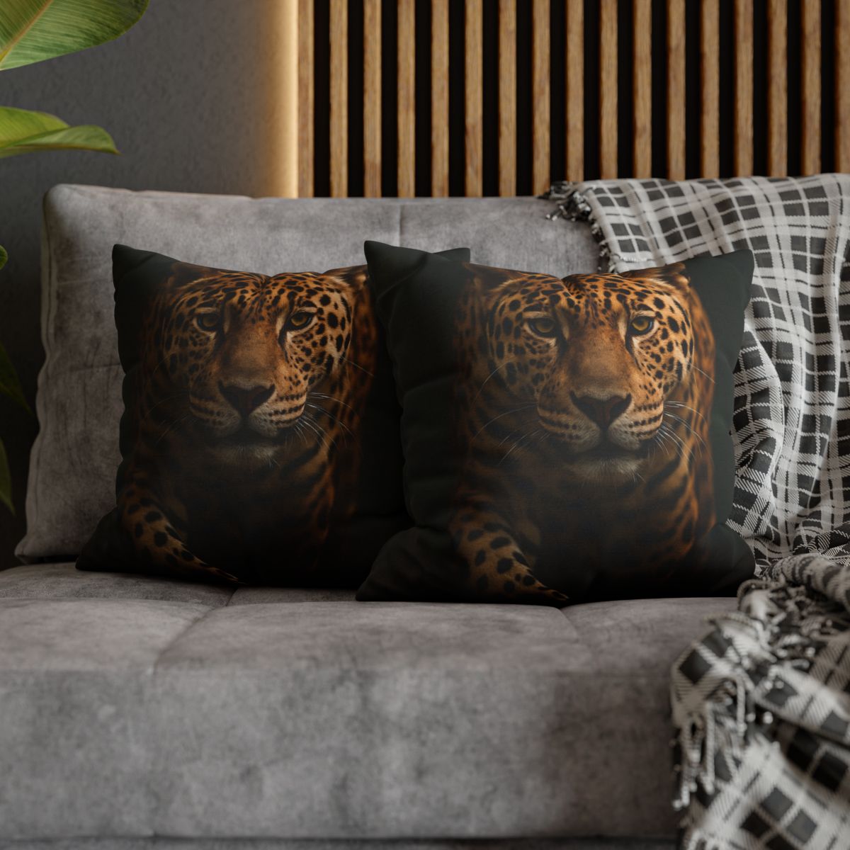 Shadow Mosaic Jaguar comfortable bedding pillow covers
