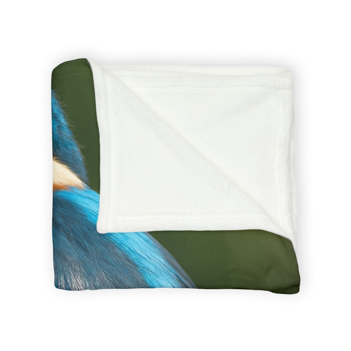 Azure Bolt Common Kingfisher soft fleece blankets