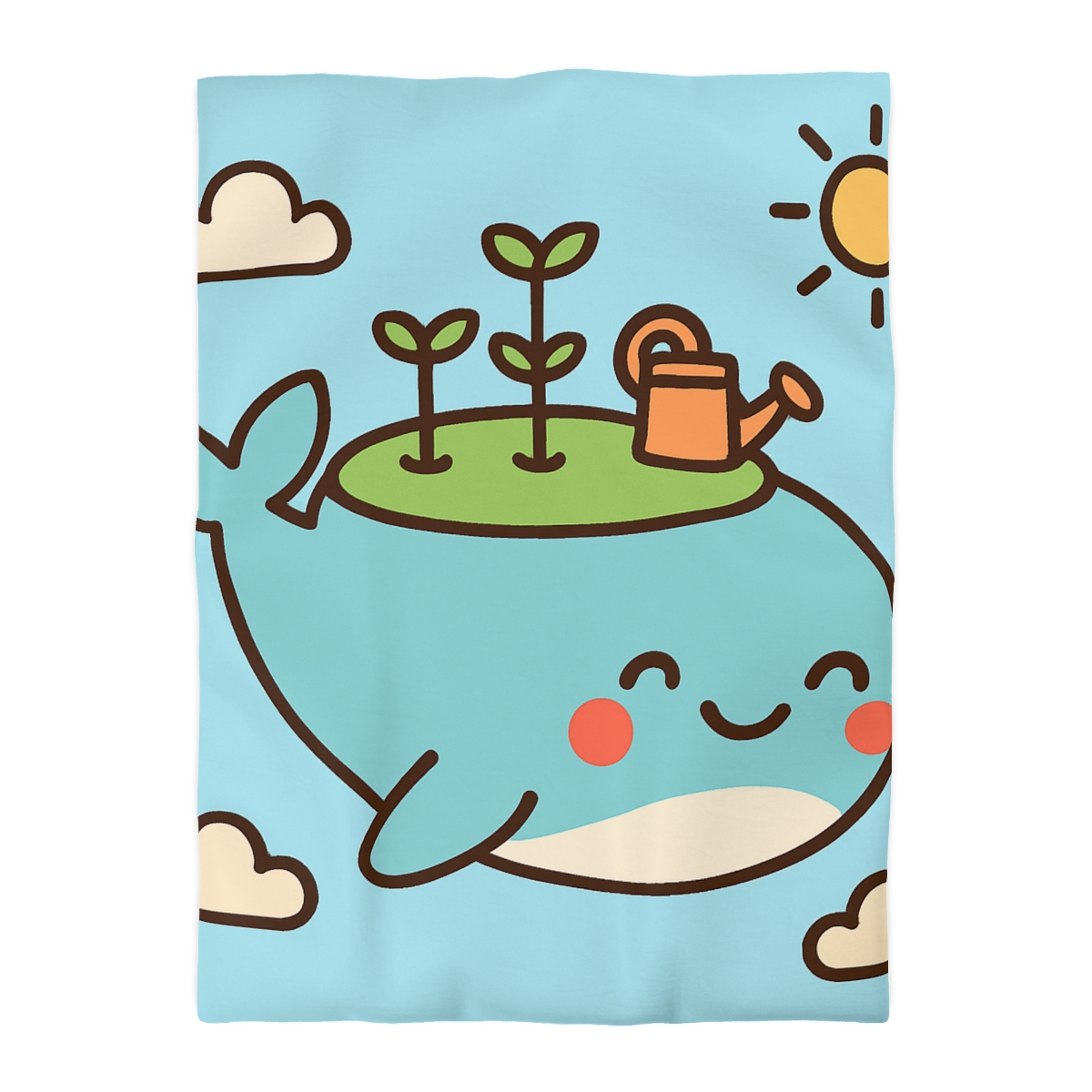 Sky Whale Seedling Planet Garden duvets for gifts
