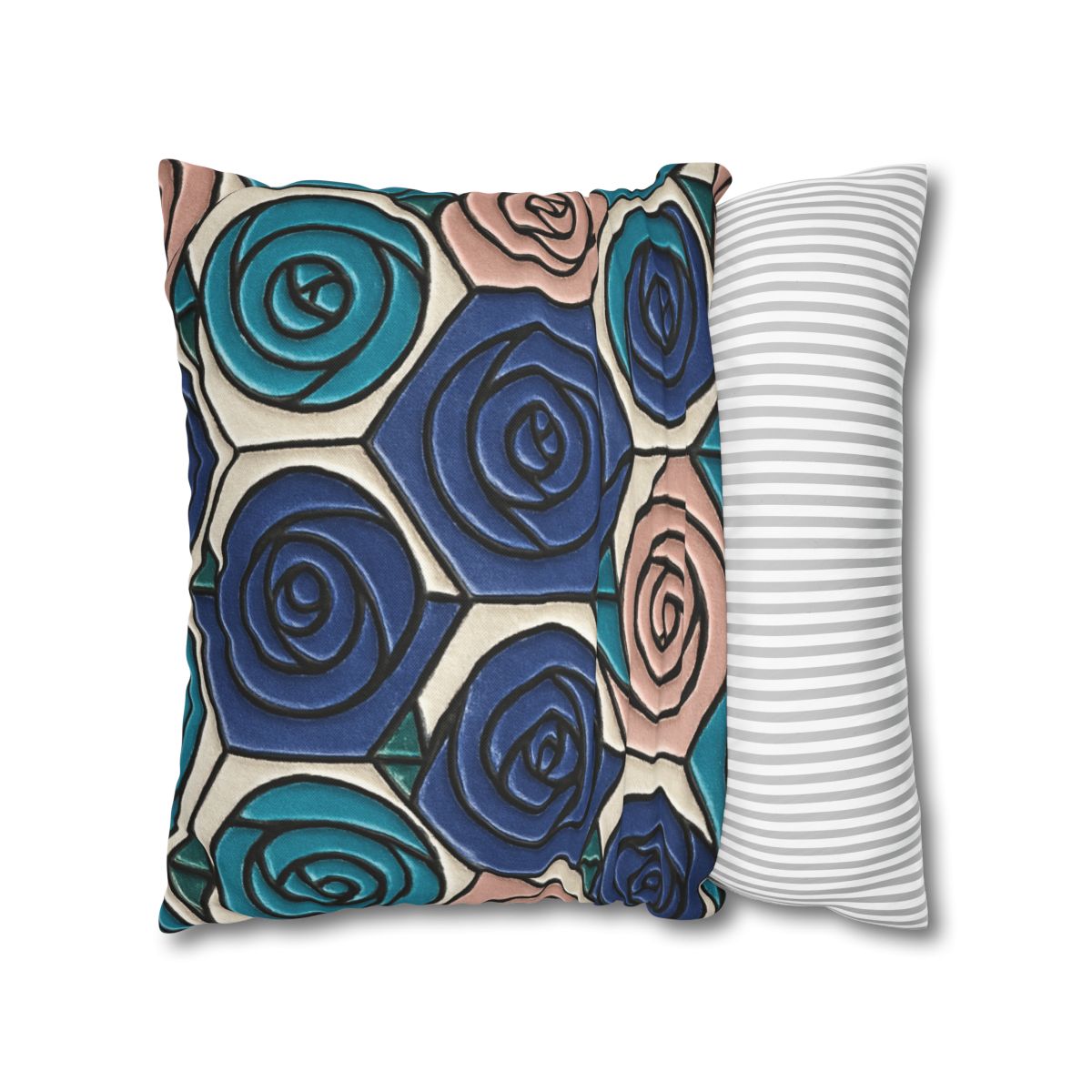Bud Spiral Mosaic Tiles stylish decorative pillowcases