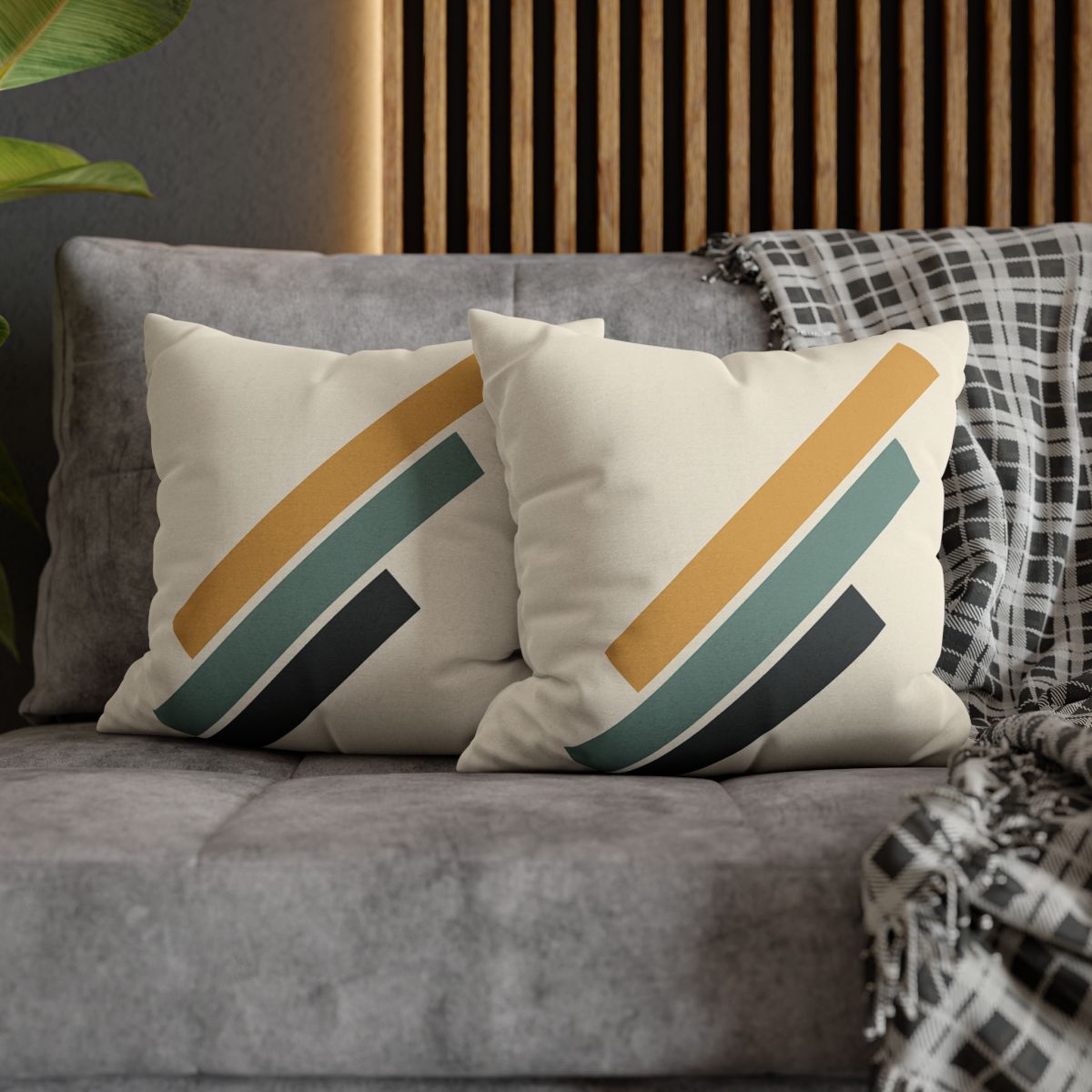 Stepped Rectangle Rhythm comfortable bedding pillow covers