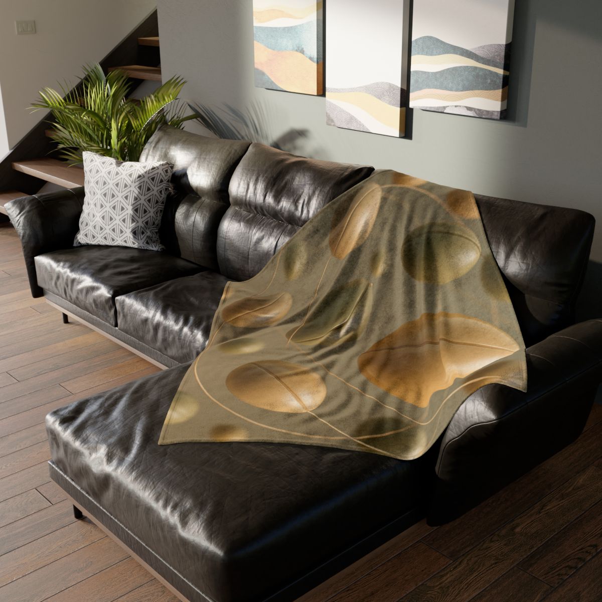 Seed Pod Orbit Cluster designer printed blankets