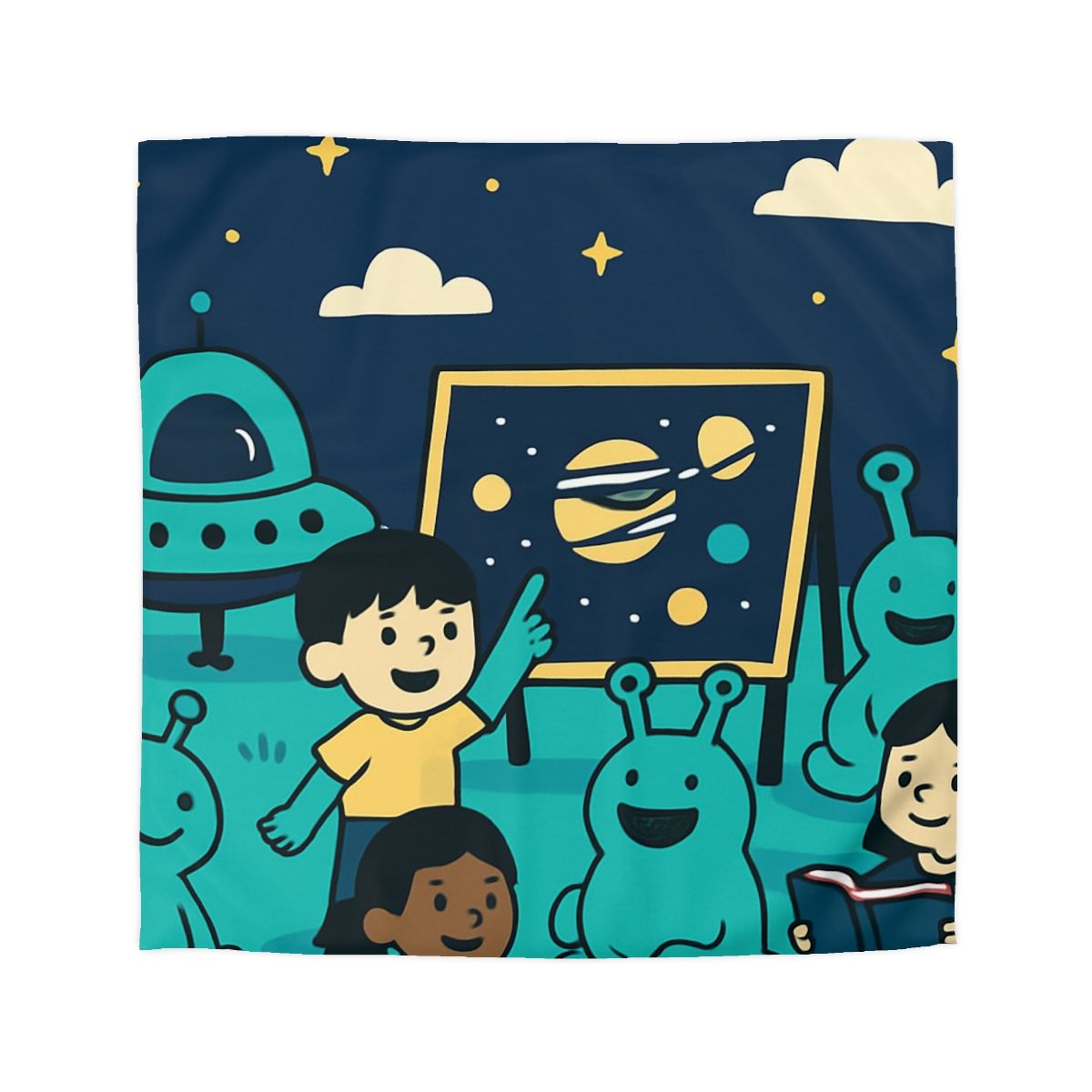 Starship Schoolyard soft comforter duvets