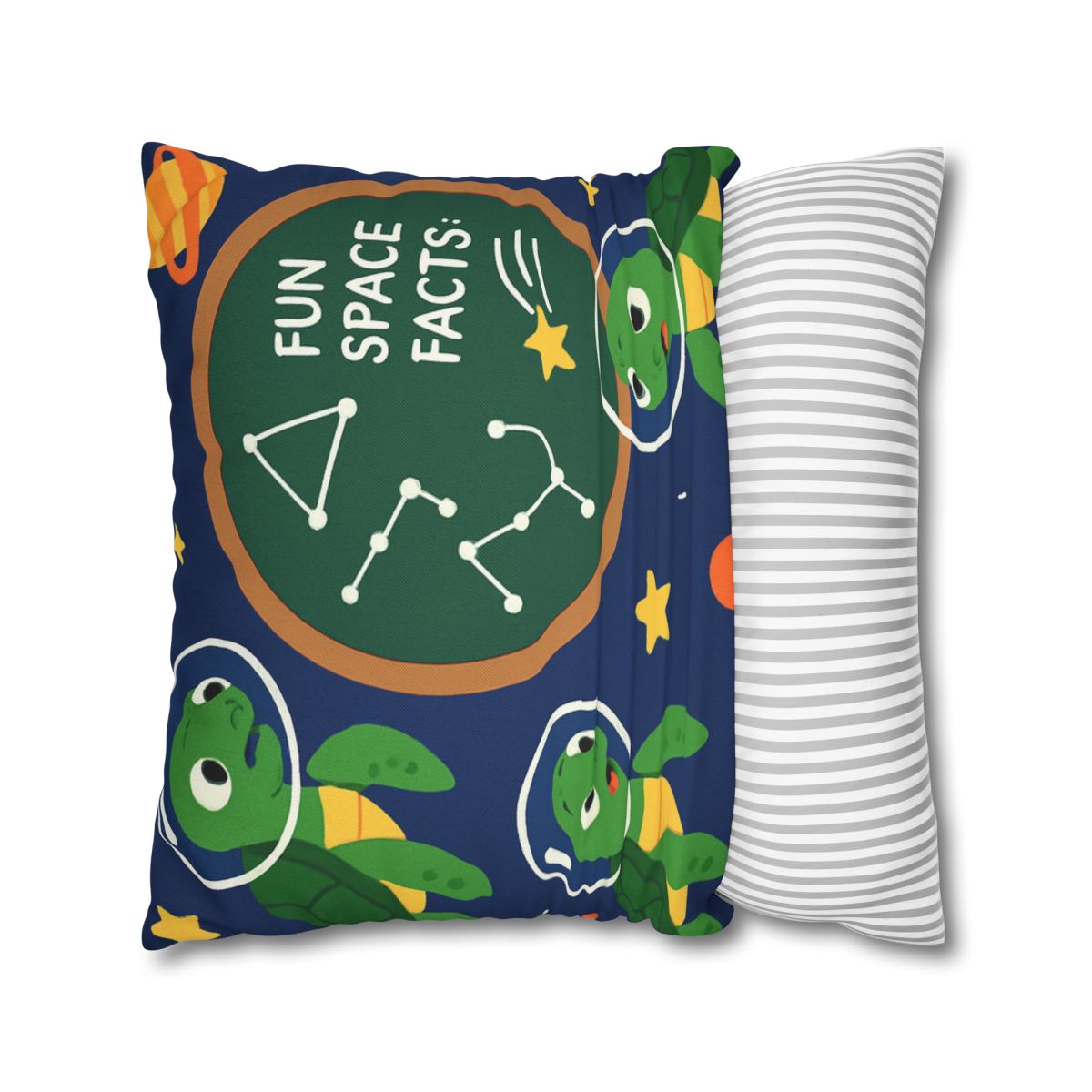 Space School Of Curious Sea Turtles custom pillow cases
