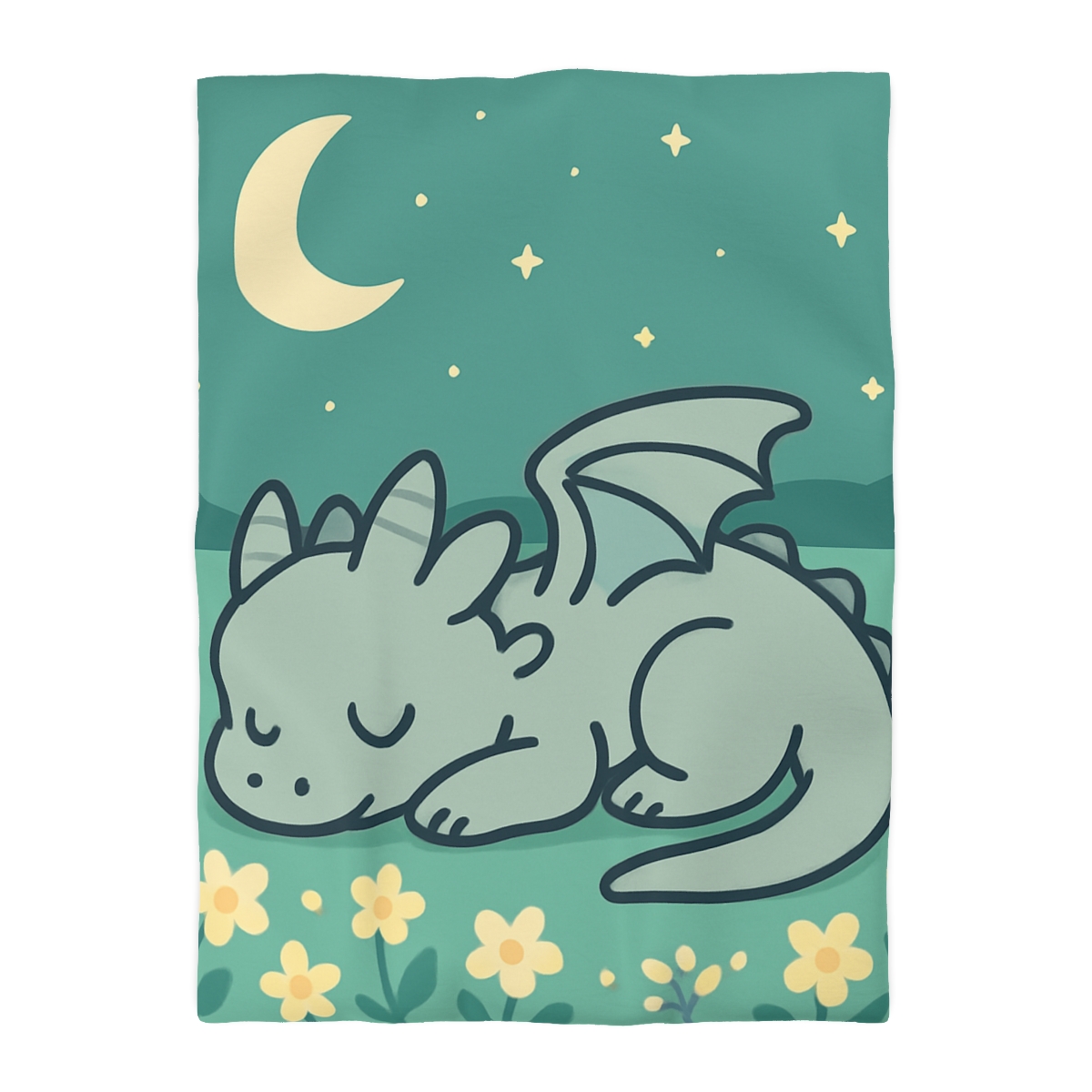 Moonlight Meadow Dragon stylish duvet covers