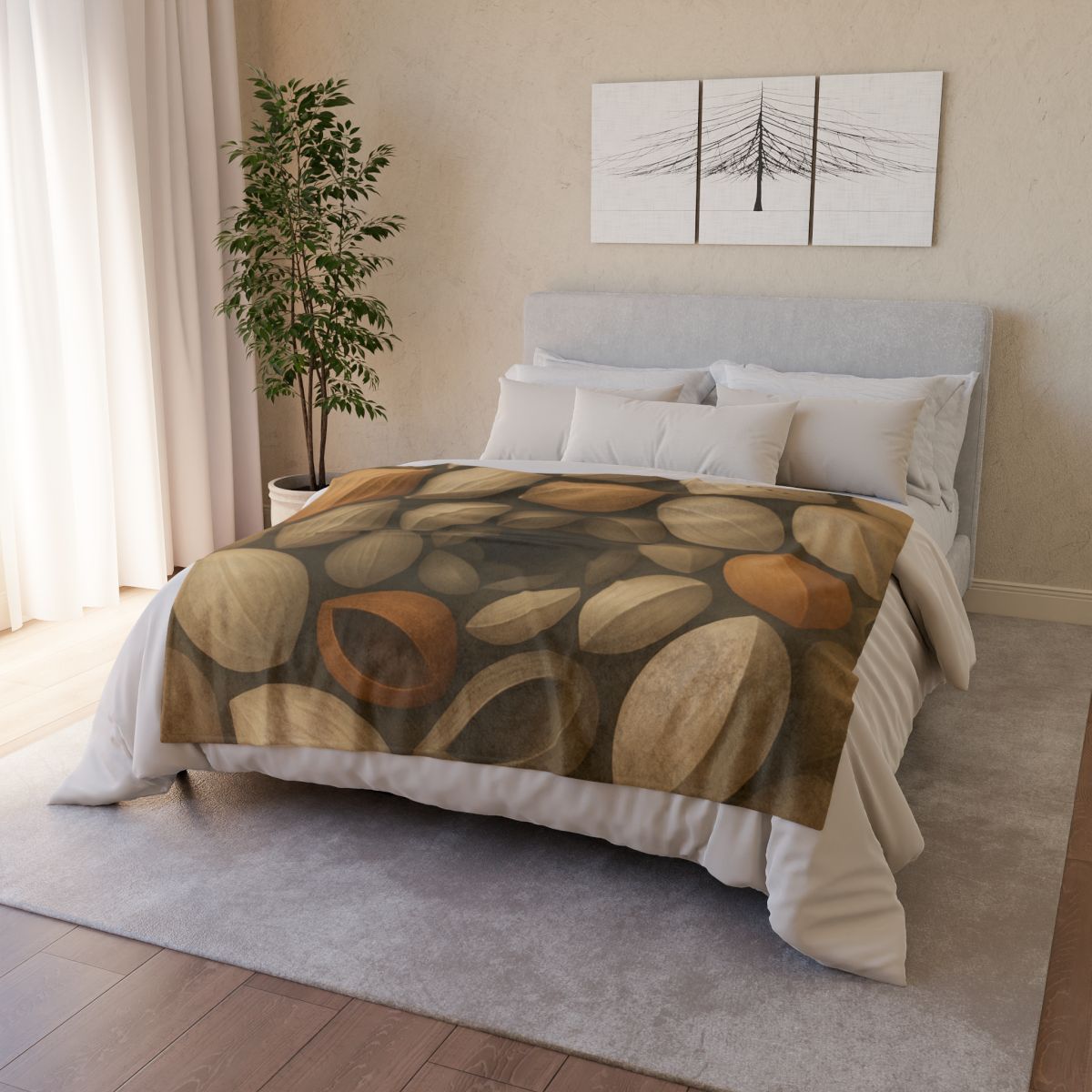 Seed Pod Spiral Archive warm winter blankets