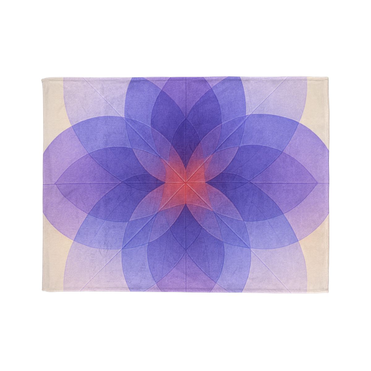 Petal Prism Overlap soft fleece blankets