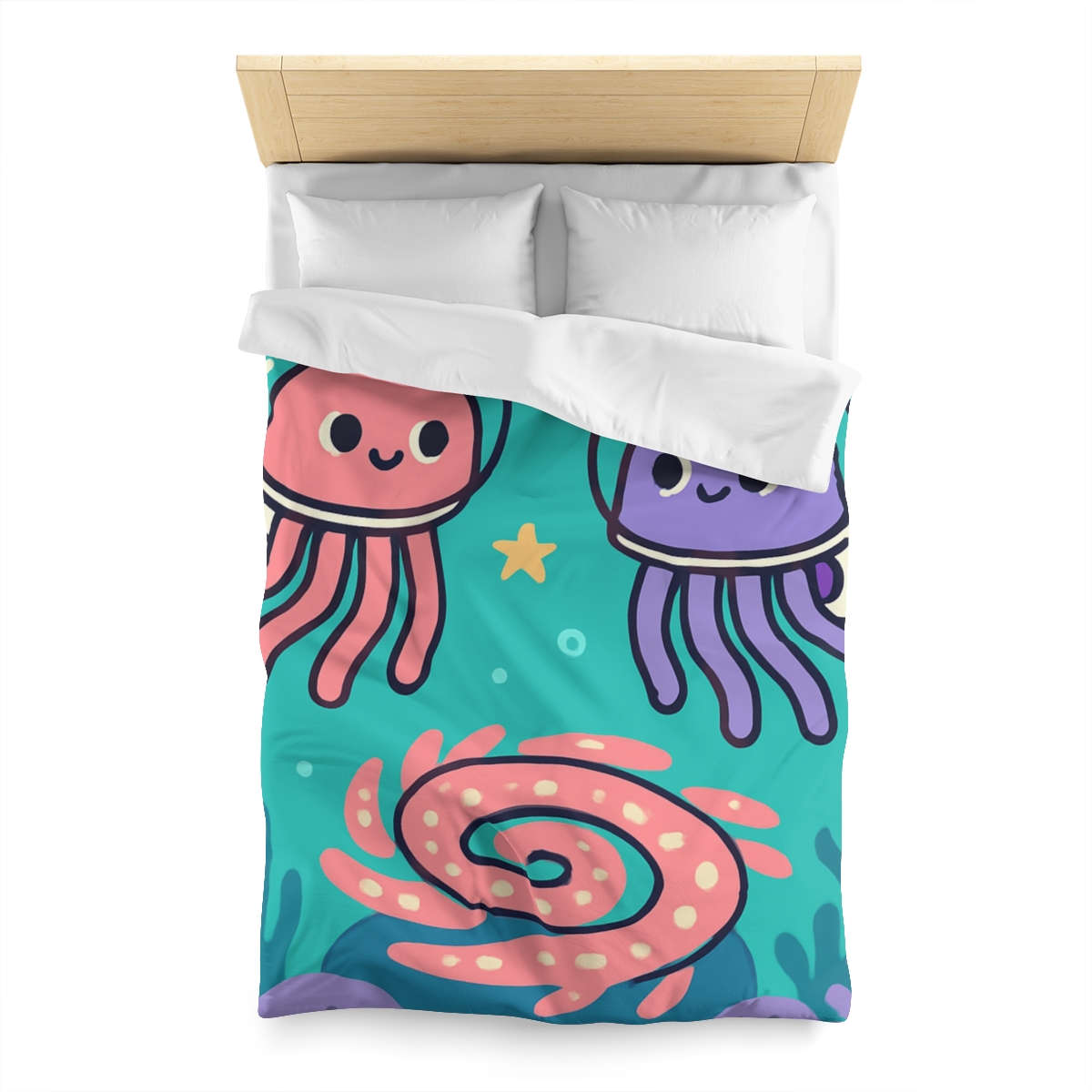 Jellyfish Astronauts In The Coral Nebula duvets for gifts