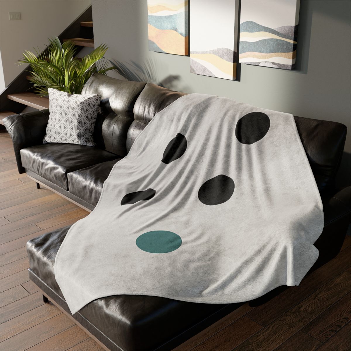 Sparse Dot Triangle designer printed blankets