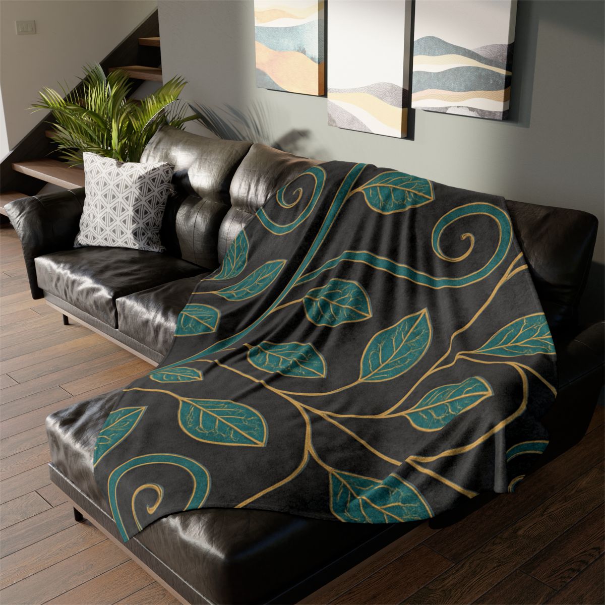 Vine Circuit Lattice unique gift blankets