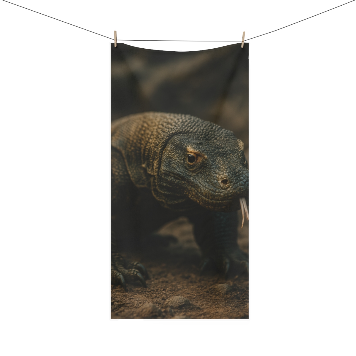 Ancient Sentinel Komodo Dragon decorative home towels