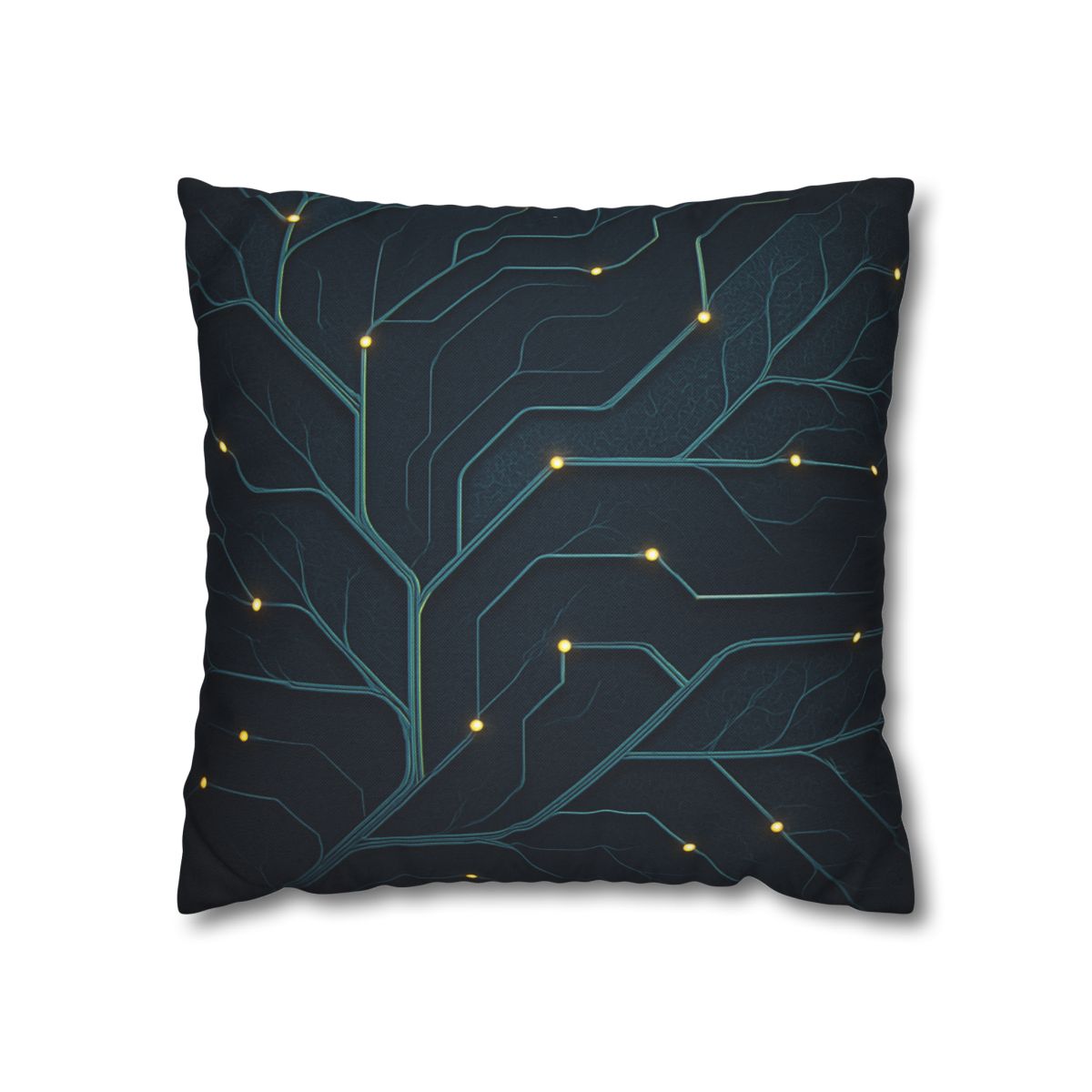 Leaf Vein Circuit Filigree soft cotton pillow cases