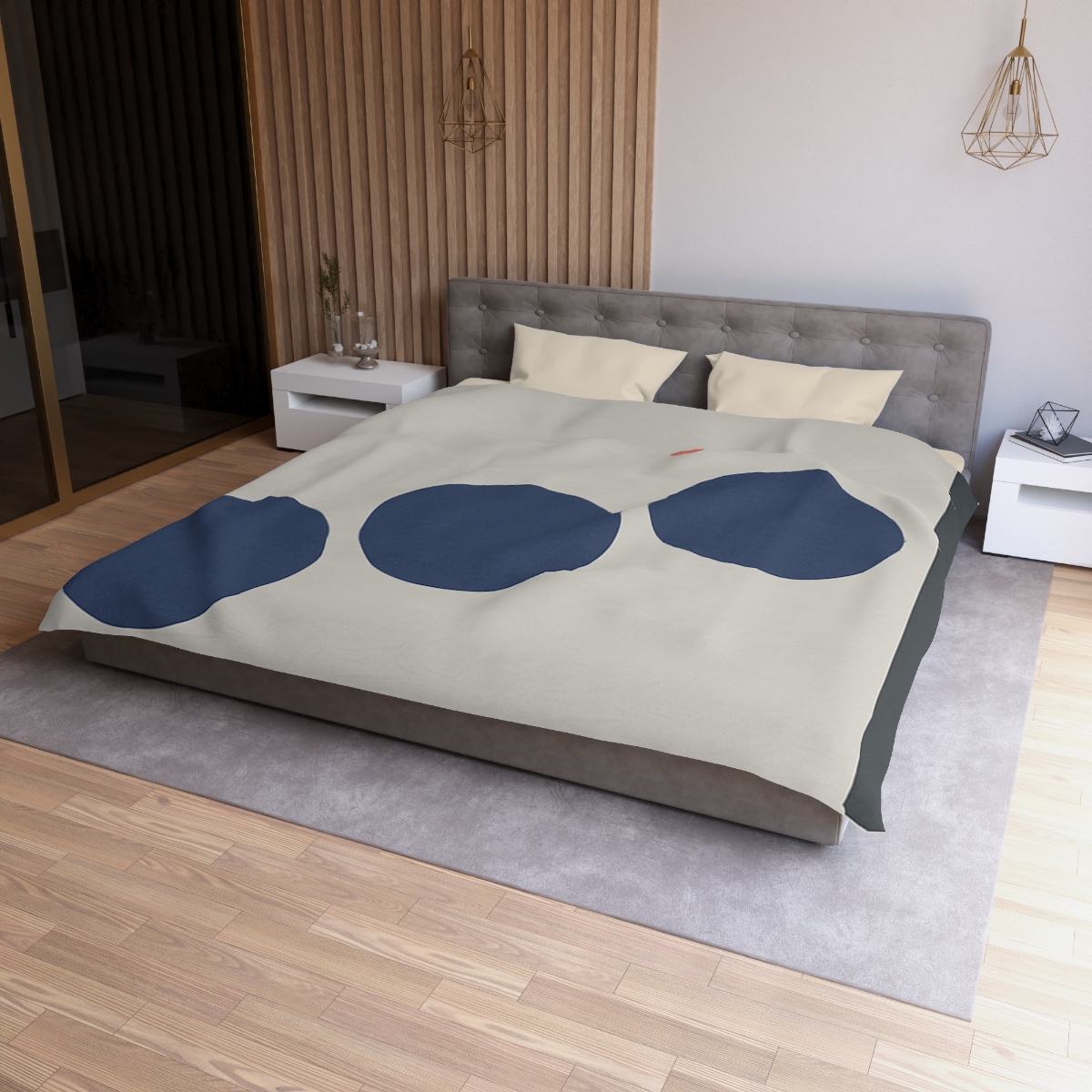 Stepped Circles And Side Bar personalized bedding duvets