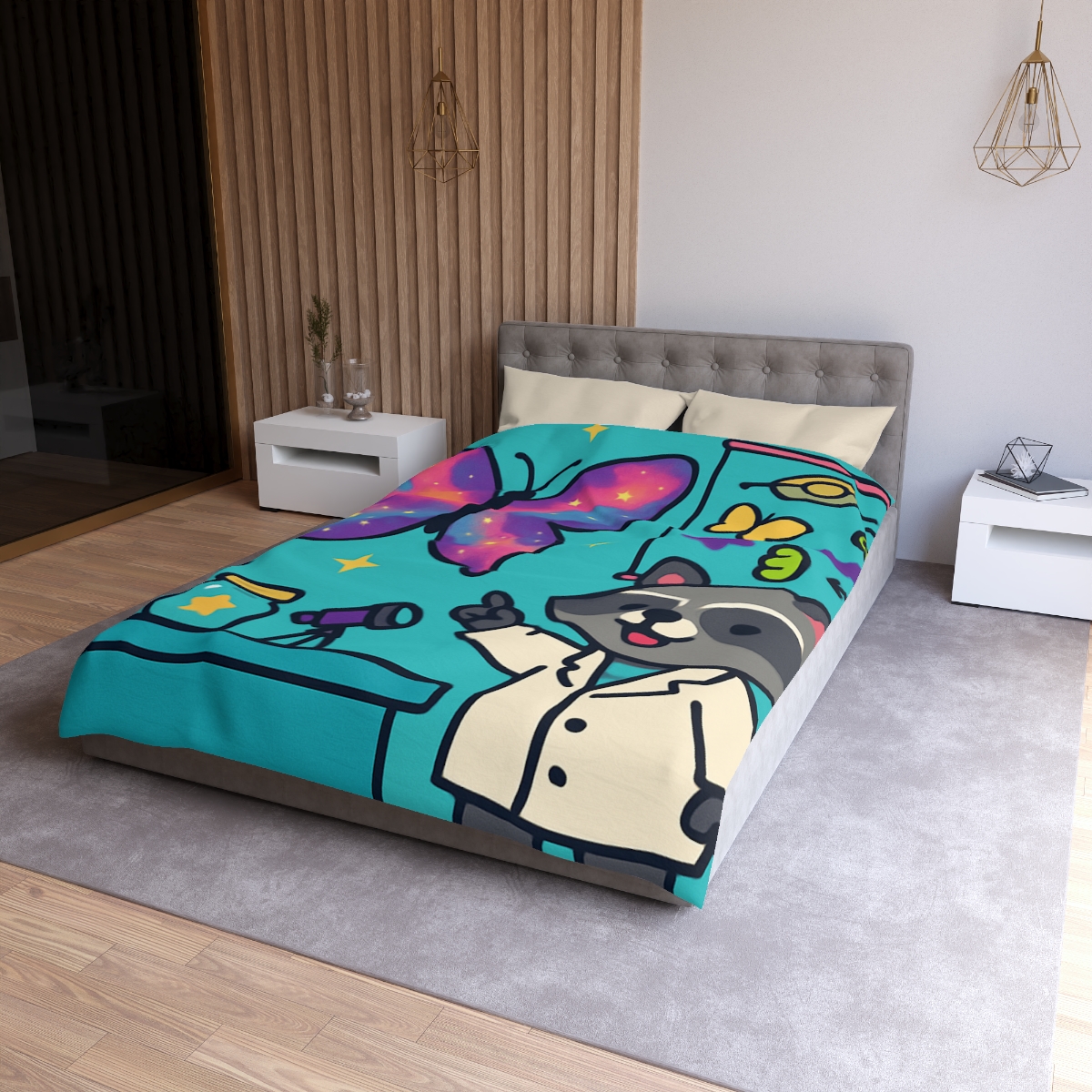 Nebula Garden Butterflies Lab stylish duvet covers