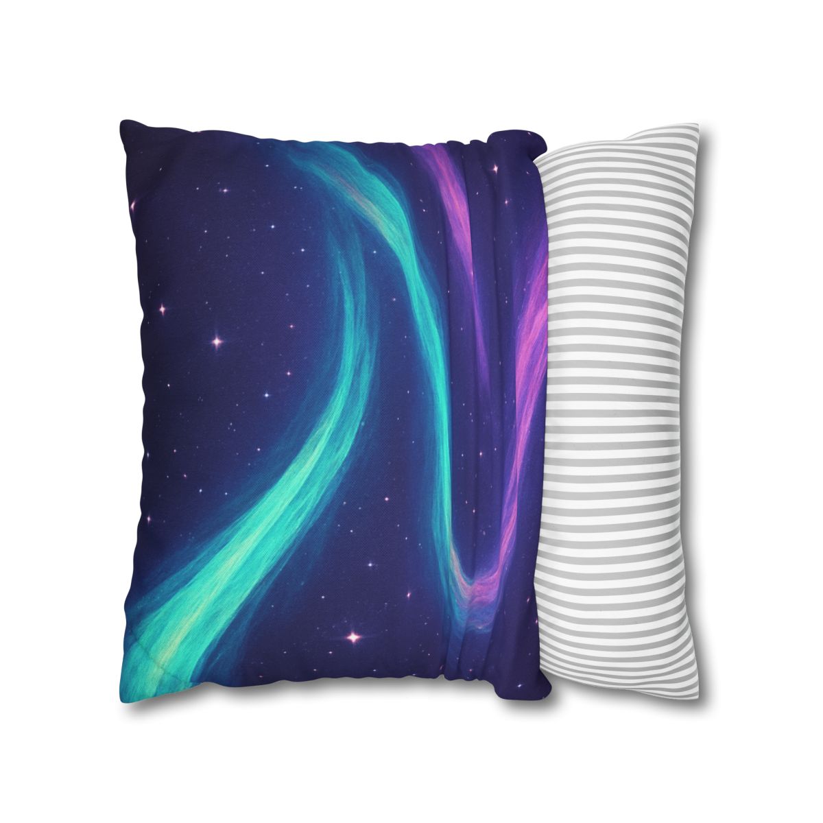 Aurora Plasma Ribbon Drift trendy patterned pillow cases
