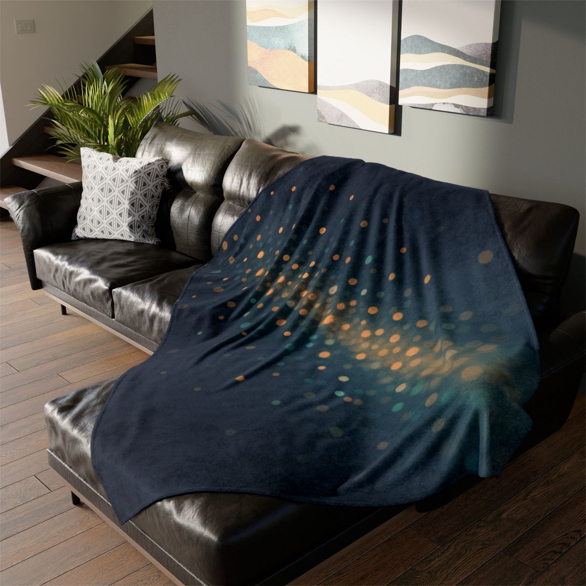 Radiant Particle Drift soft fleece blankets