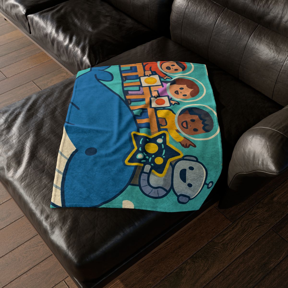 Comet Classroom In The Sky Whale decorative home blankets