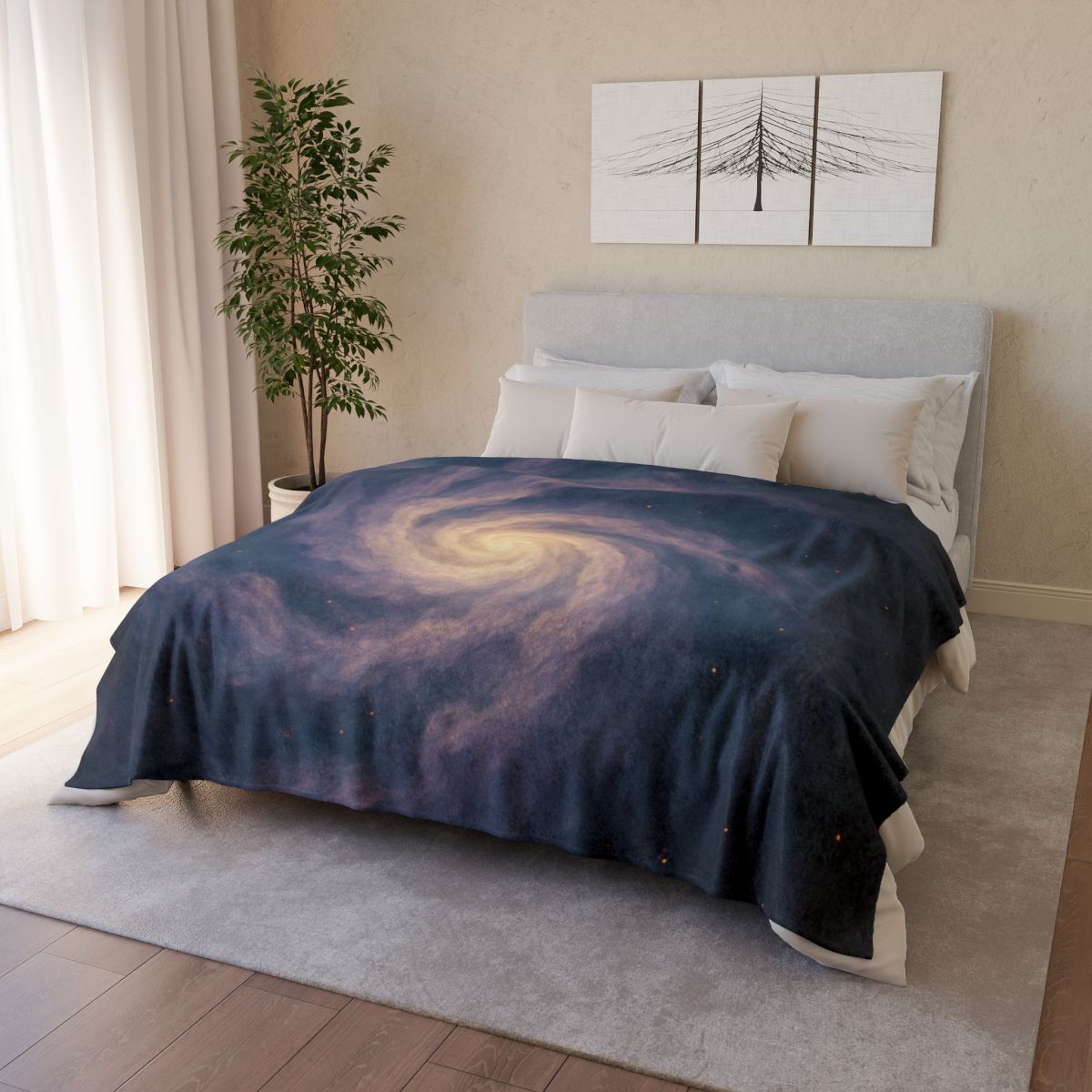 Nebula Spiral Garden stylish throw blankets